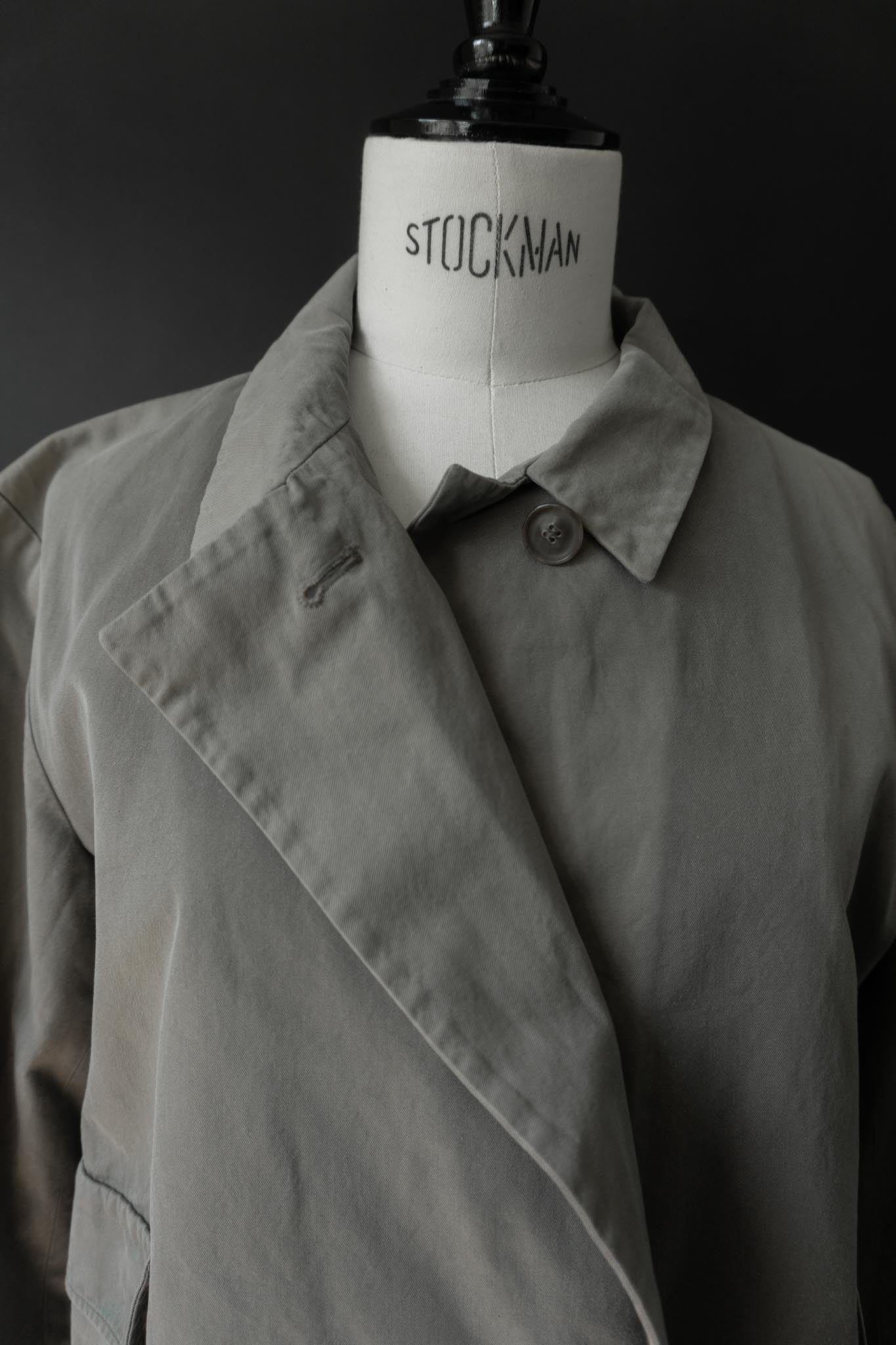 Vintage Jil Sander Minimal Cotton Jacket – 90s Designer Coat in Sage Grey, S–M theplaincircle vintage