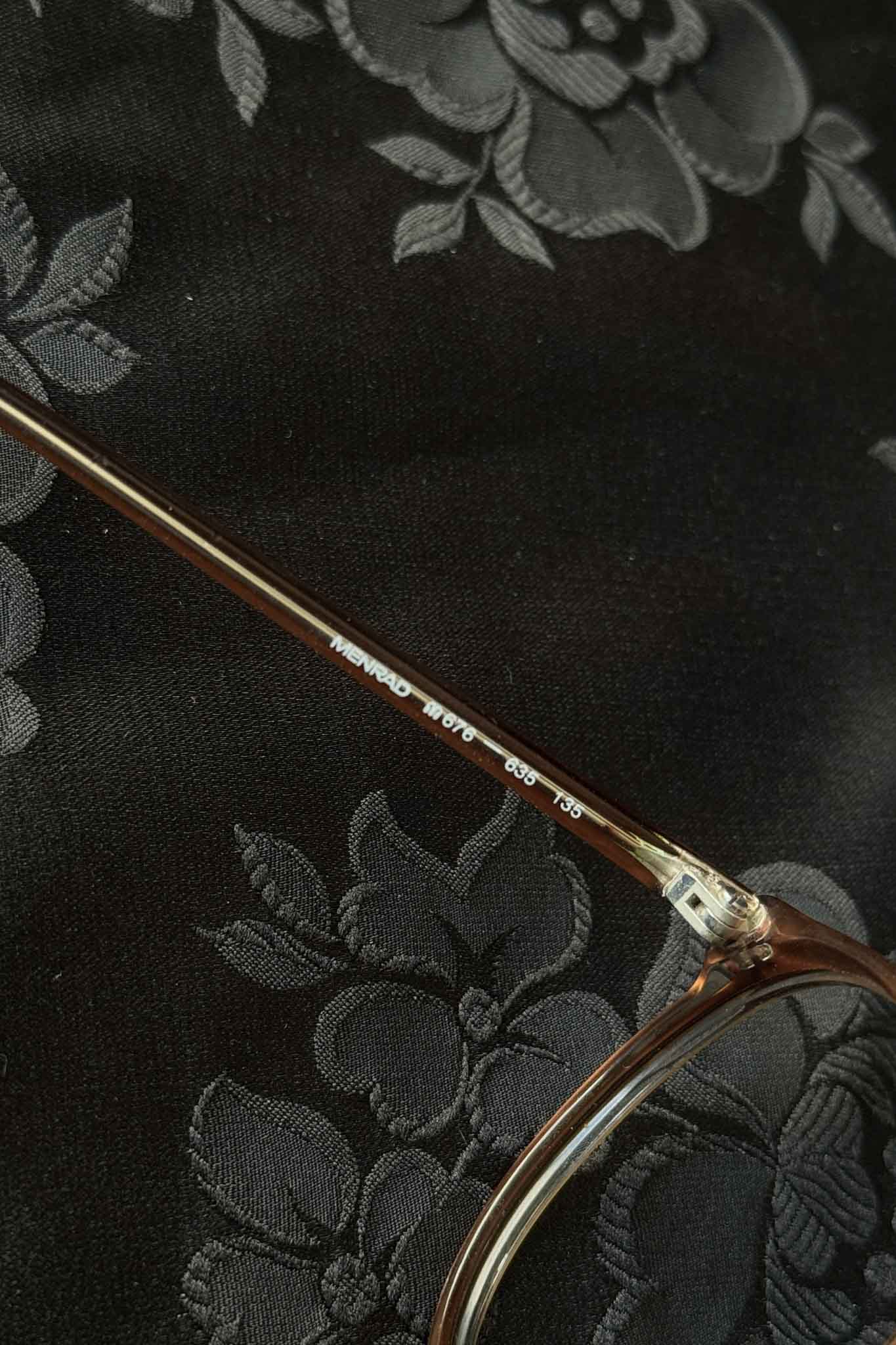 Vintage 80s Brille Fassung, Orange-Braun