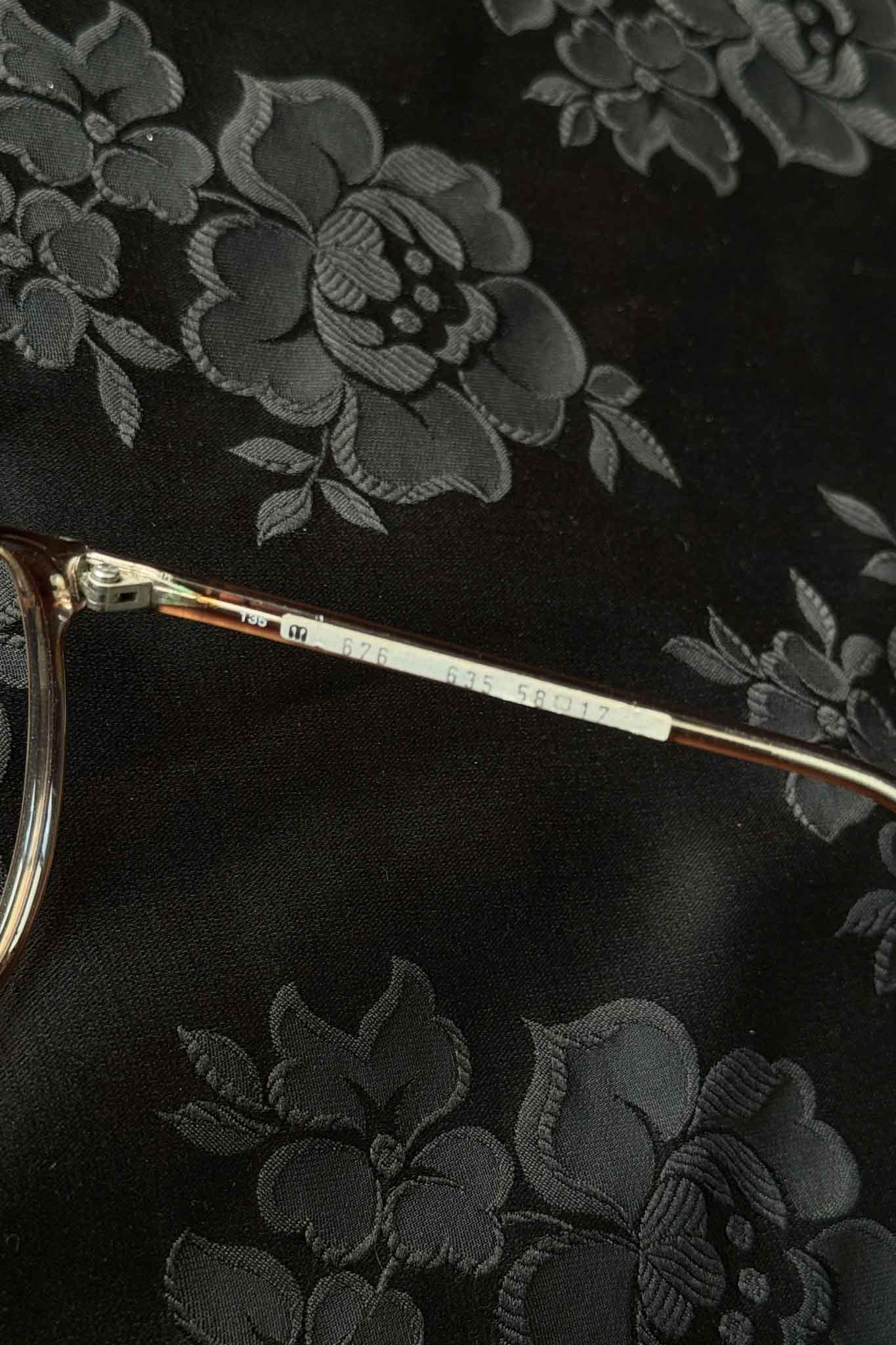 Vintage 80s Brille Fassung, Orange-Braun