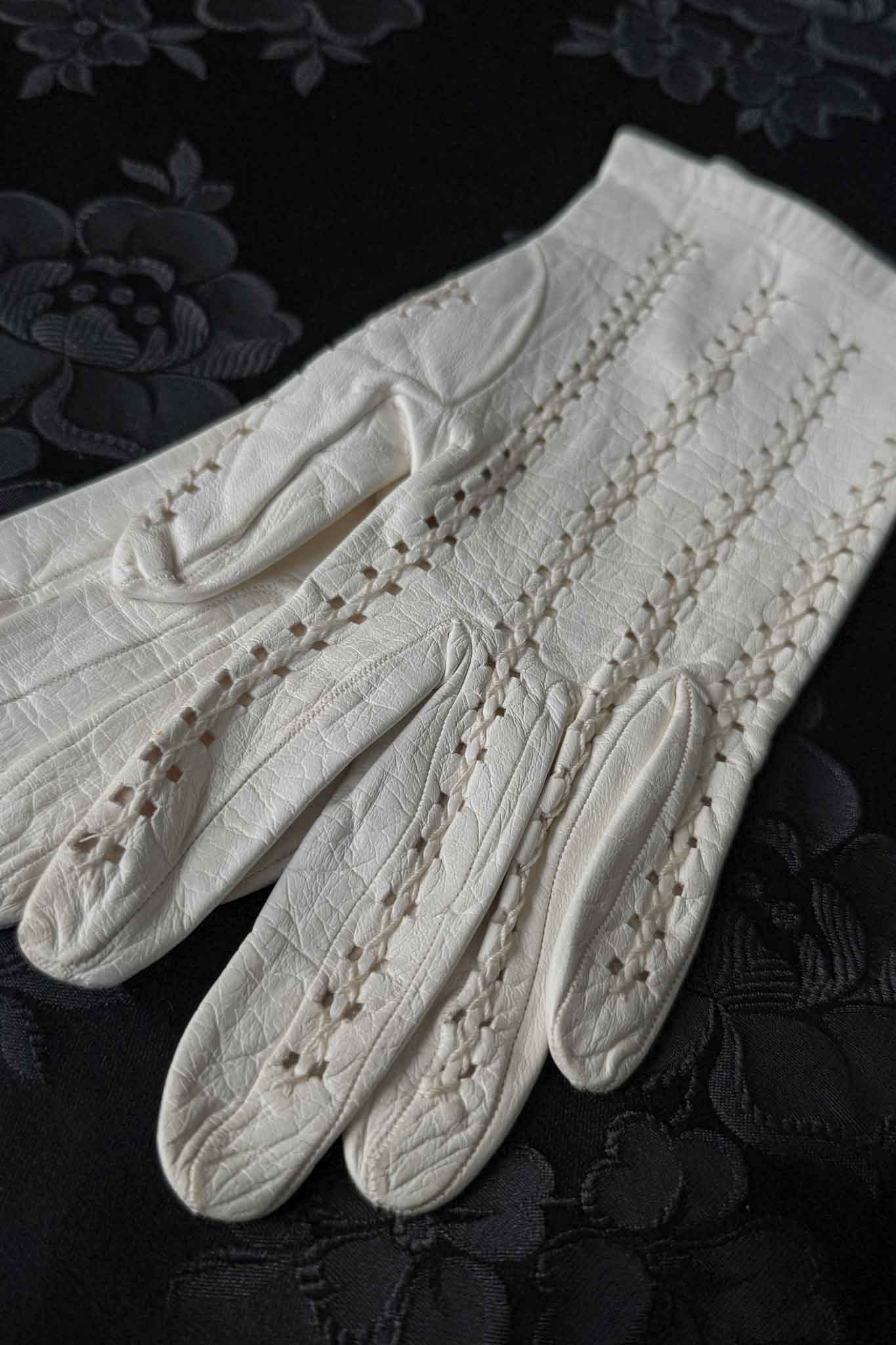 Vintage Lederhandschuhe, S theplaincircle vintage