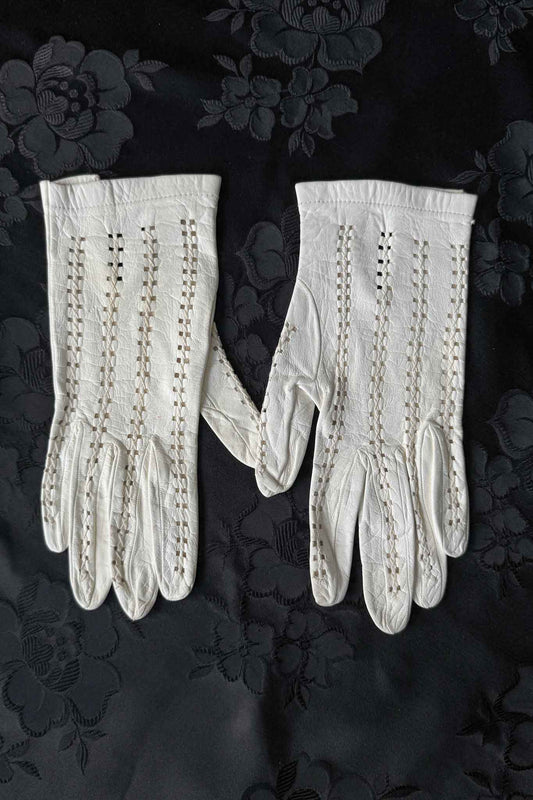 Vintage Lederhandschuhe, S theplaincircle vintage
