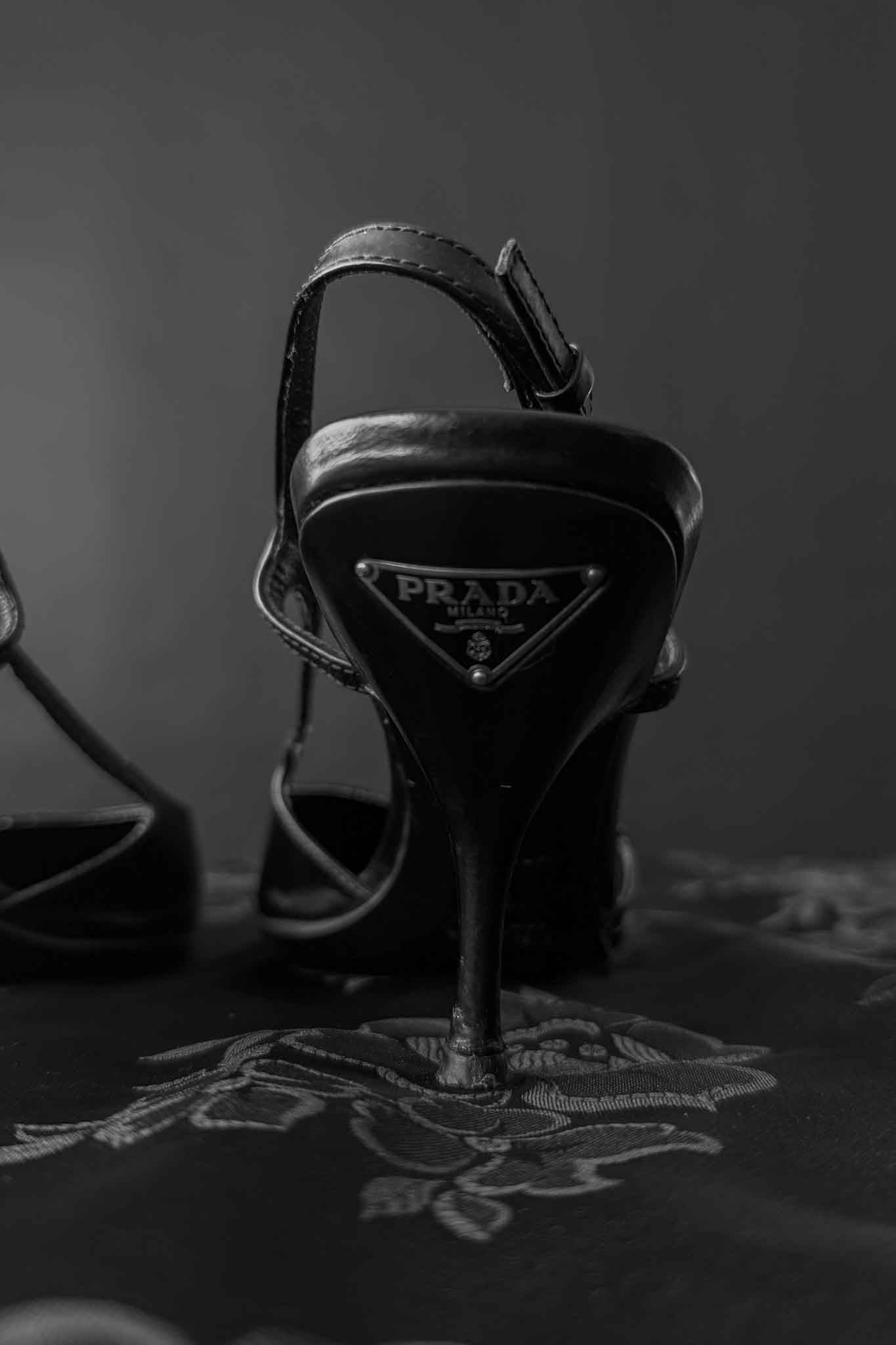 Vintage Prada Slingback Pumps aus Leder, Office Siren, Made in Italy, 37