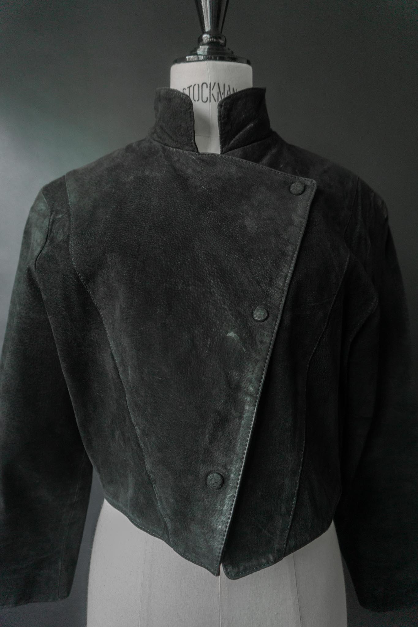 Vintage 80s Wildleder Jacke, XS–S theplaincircle vintage