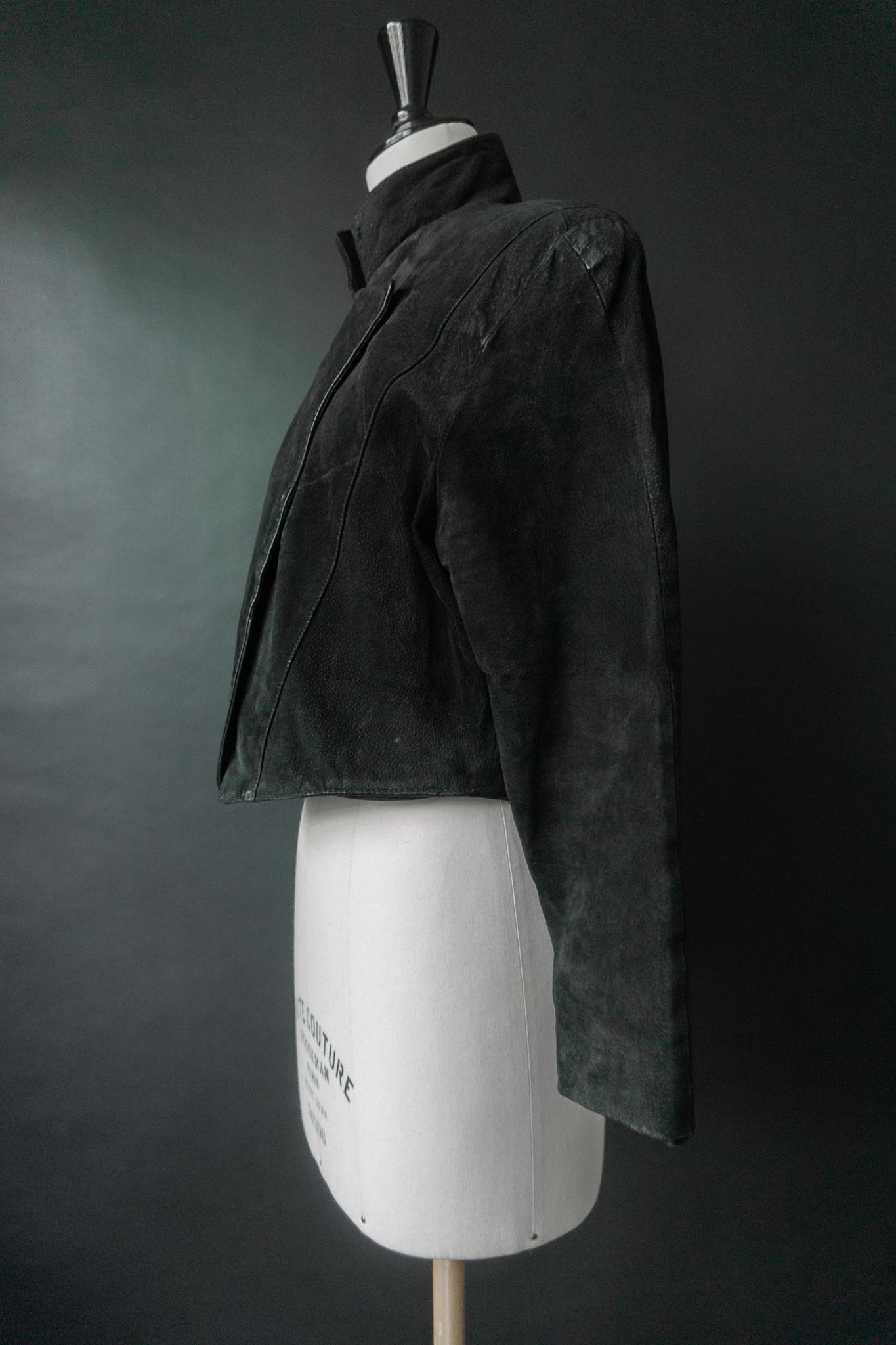 Vintage 80s Wildleder Jacke, XS–S theplaincircle vintage