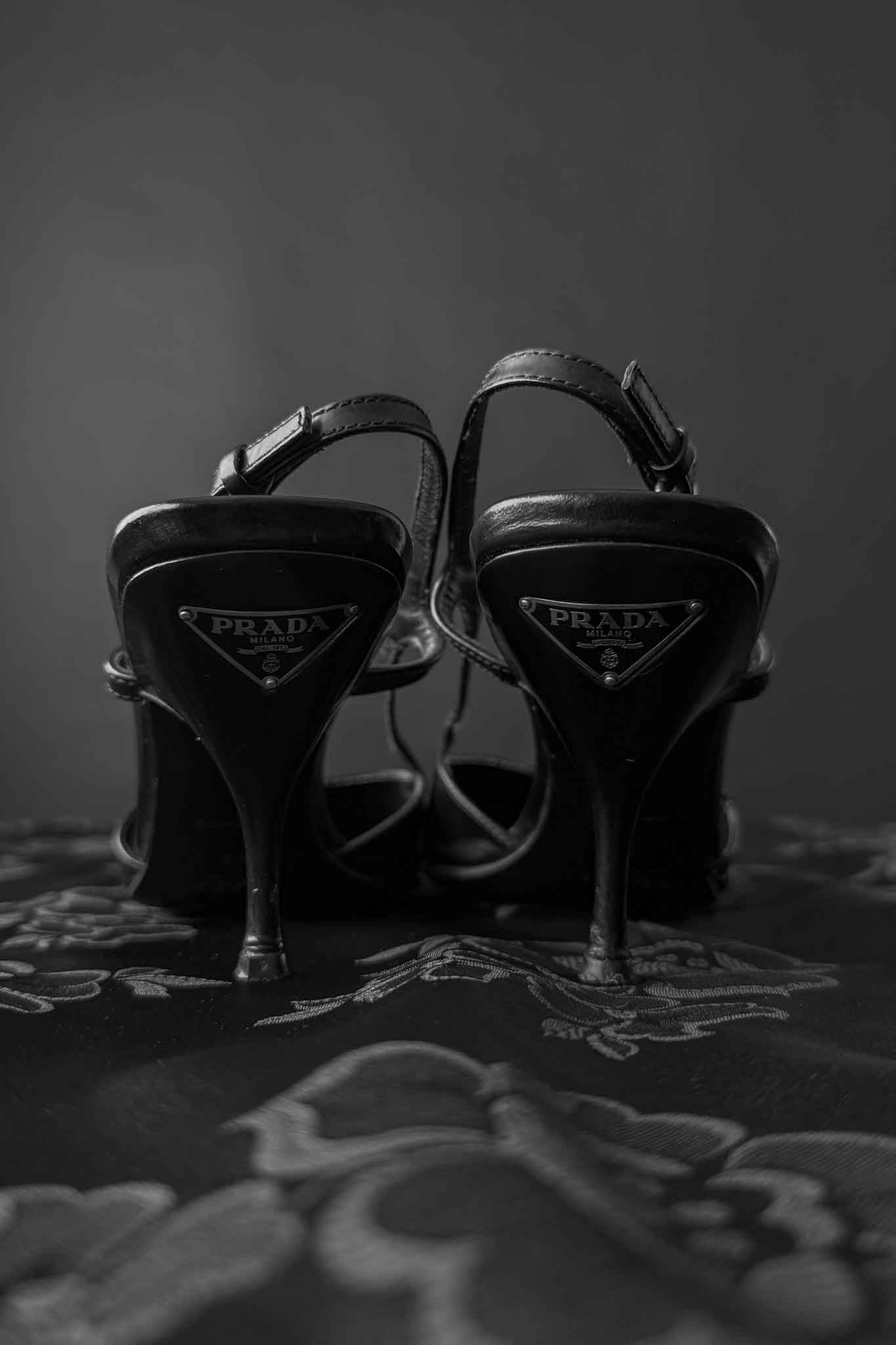 Vintage Prada Slingback Pumps aus Leder, Office Siren, Made in Italy, 37
