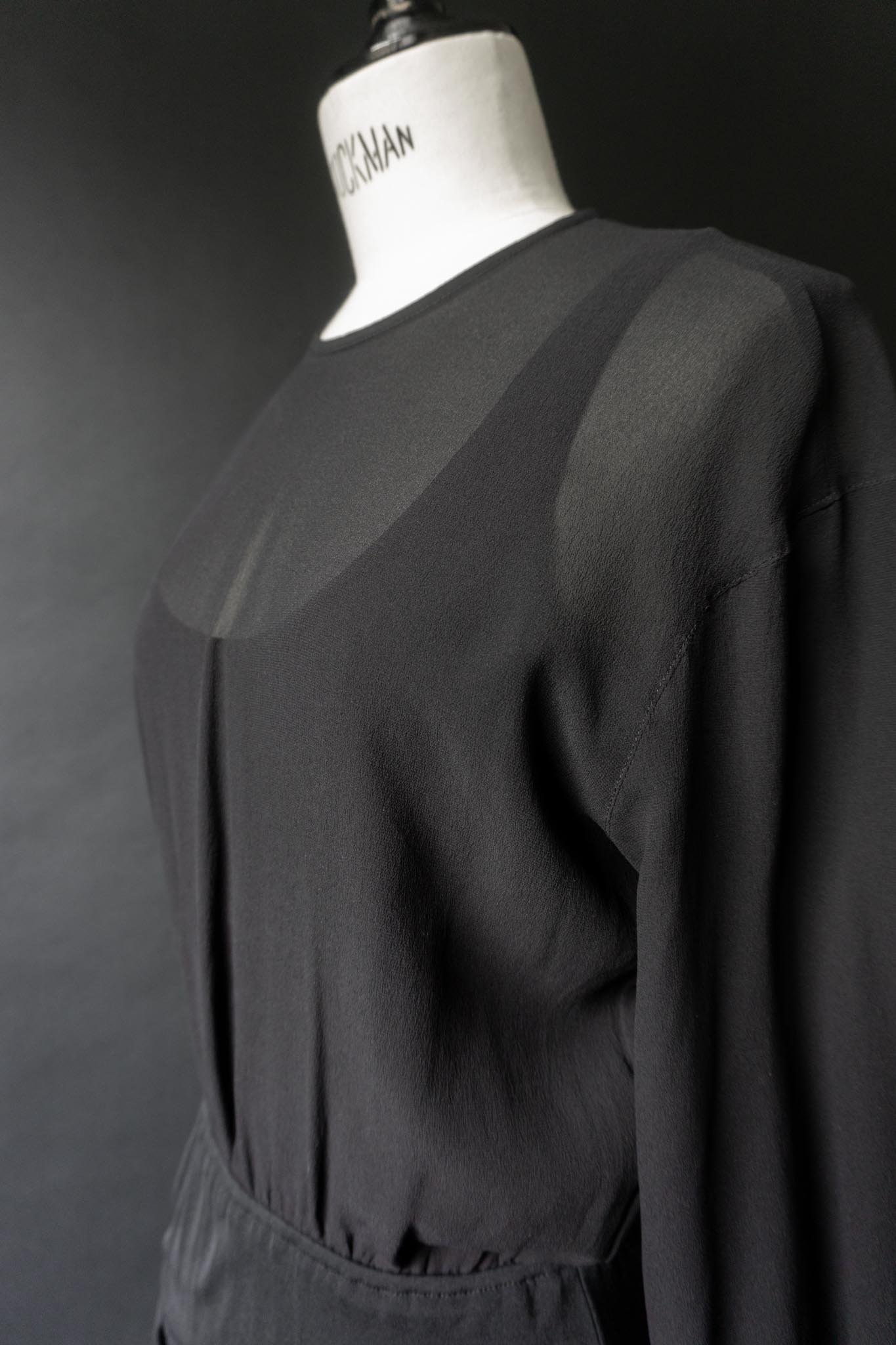Vintage Escada Body, Schwarz, Seide, S–M theplaincircle vintage
