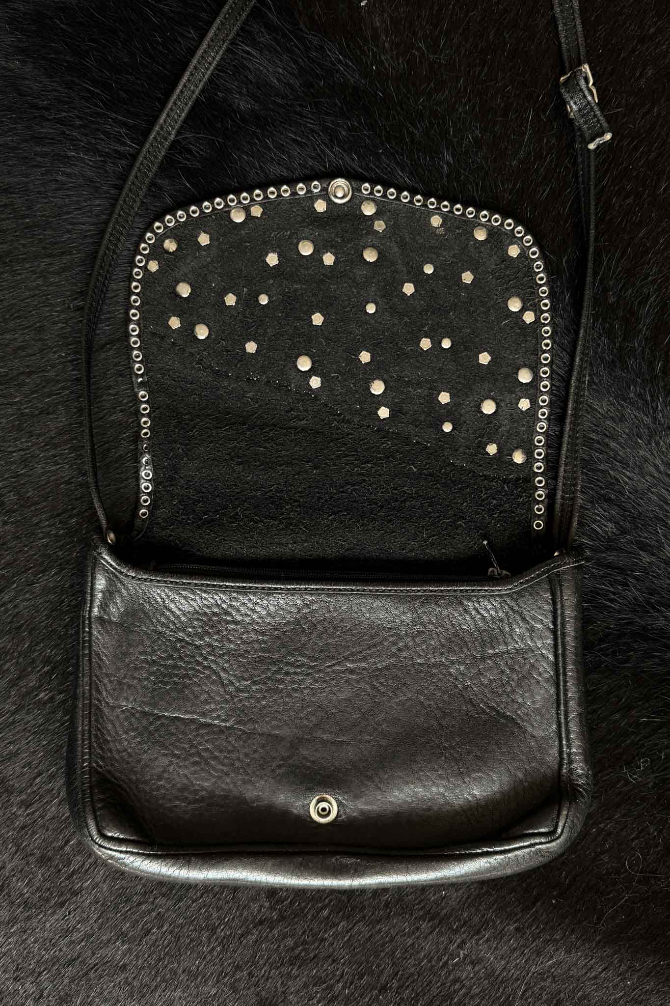 Kolster Vintage Ledertasche mit Sternen und Nieten