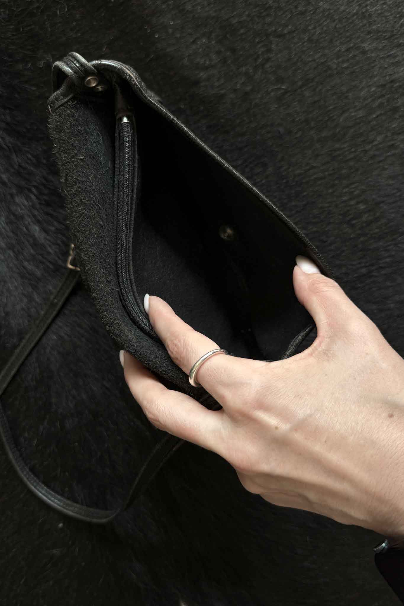 Kolster Vintage Ledertasche mit Sternen und Nieten
