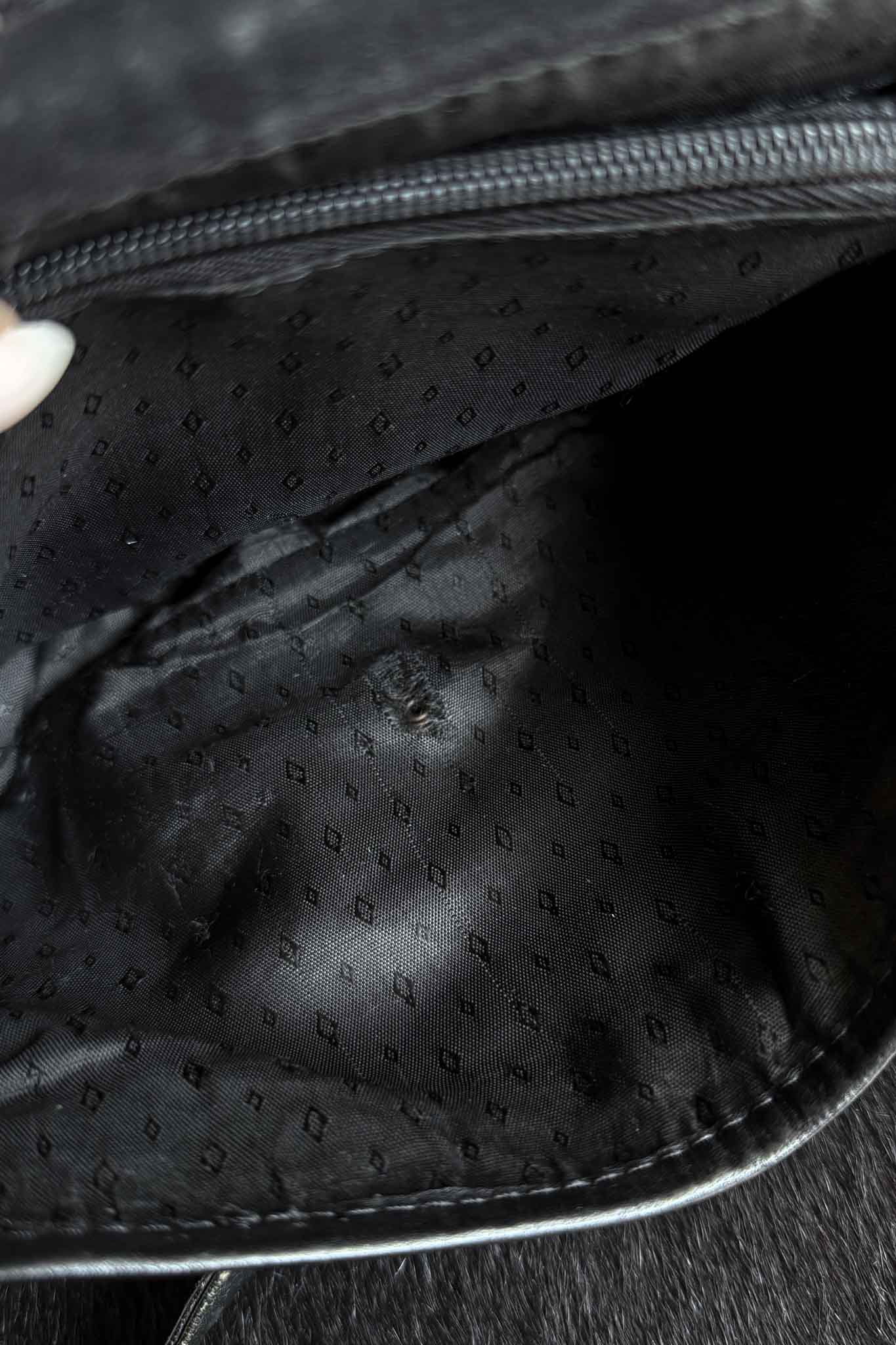 Vintage 80s Kolster Ledertasche mit Strass und Nieten