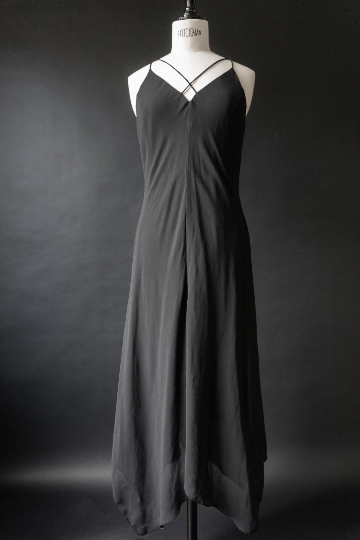 Calvin Klein Y2K Slip Dress in Schwarz, S theplaincircle vintage