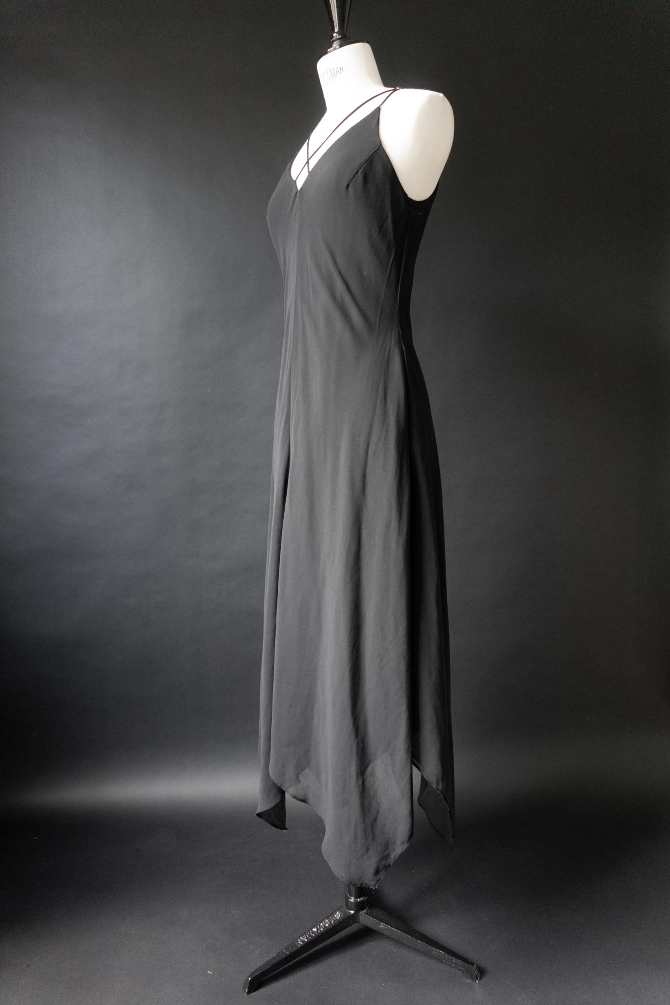 Calvin Klein Y2K Slip Dress in Schwarz, S theplaincircle vintage
