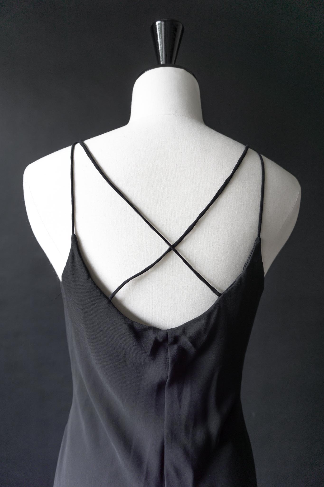 Calvin Klein Y2K Slip Dress in Schwarz, S theplaincircle vintage