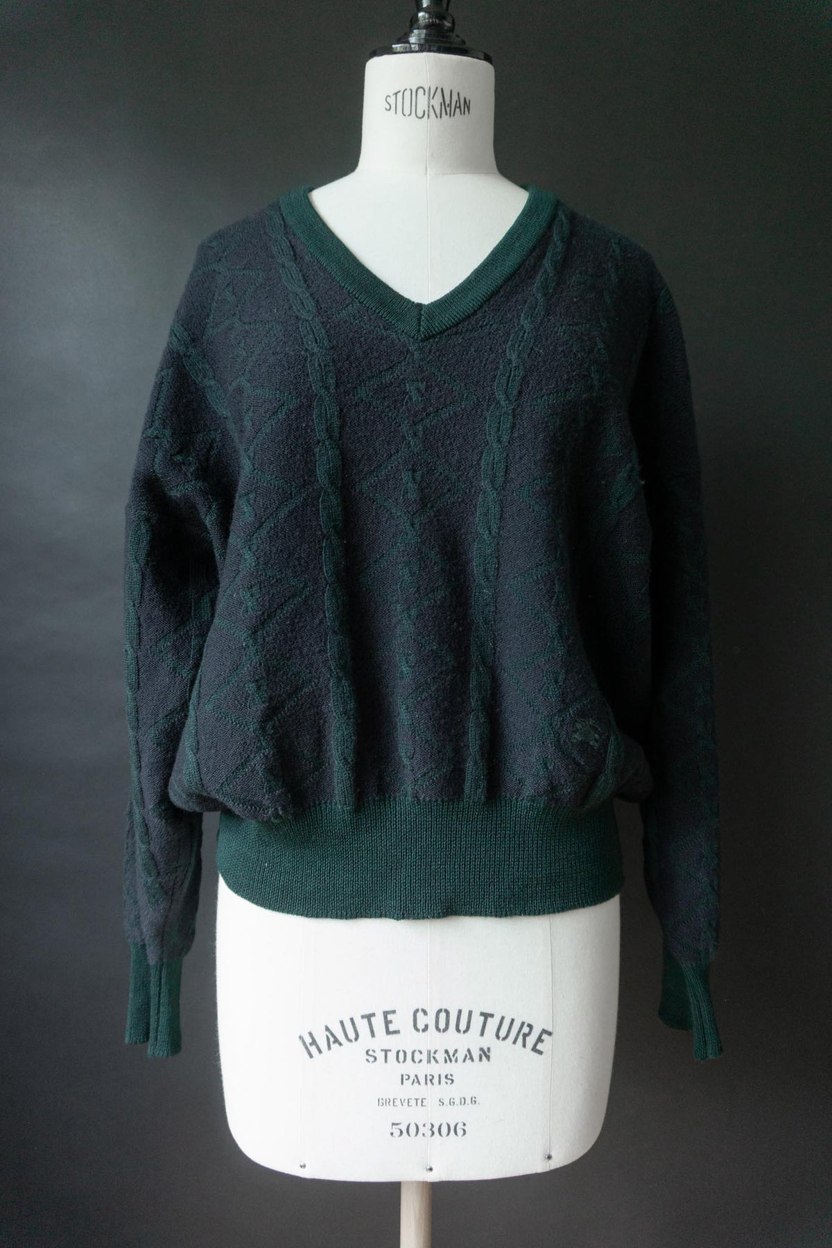 Vintage 80s Burberry Pullover, cropped, S–M