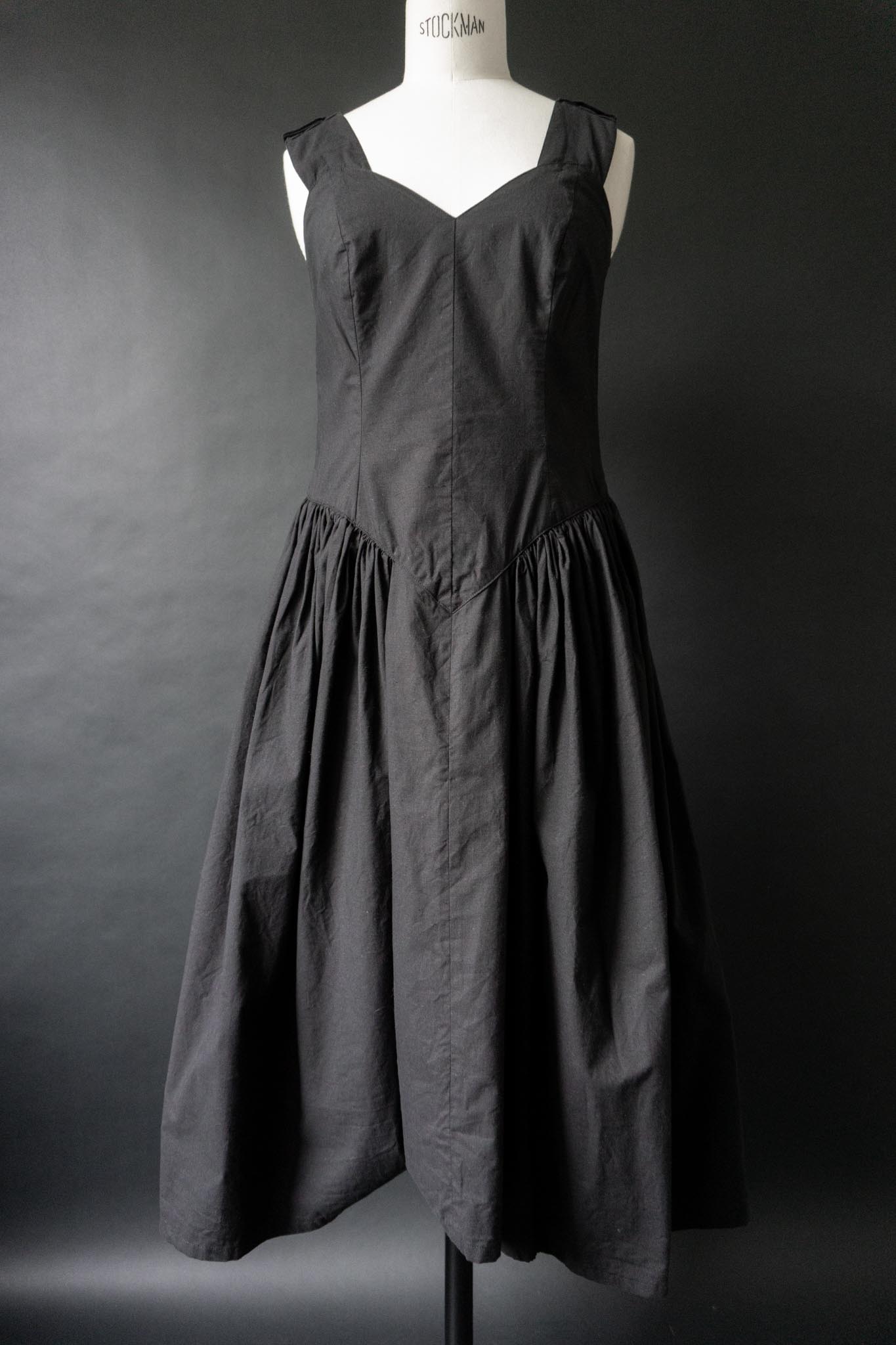 Vintage 80s Kleid, Prairie Silhouette, S–M theplaincircle vintage