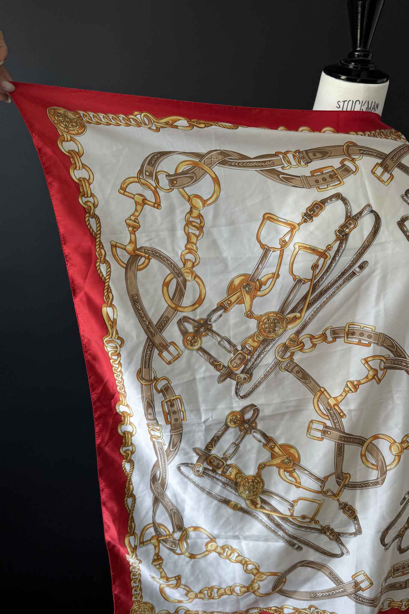 Vintage Seidentuch Versace Style theplaincircle vintage