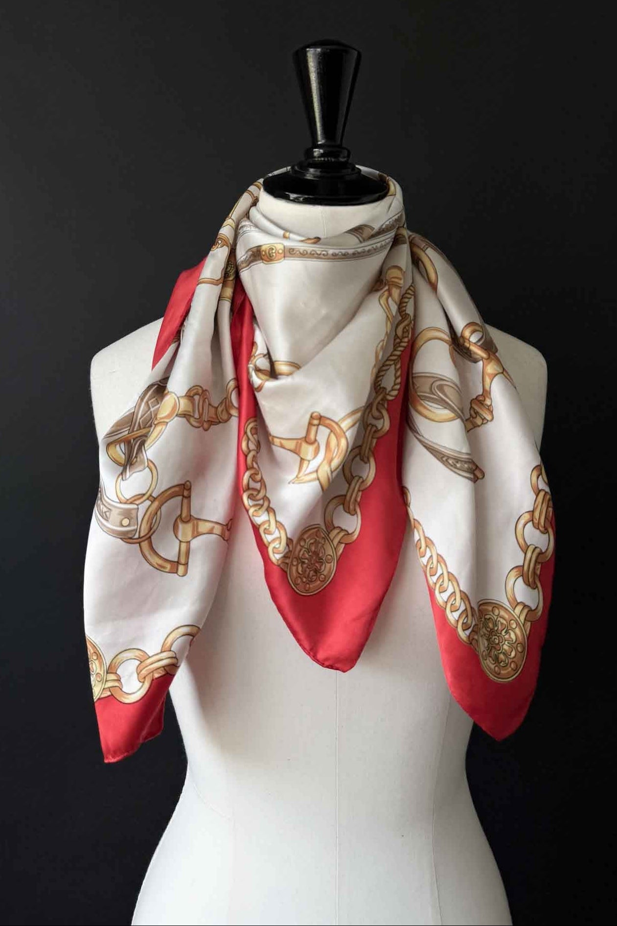 Vintage Seidentuch Versace Style theplaincircle vintage