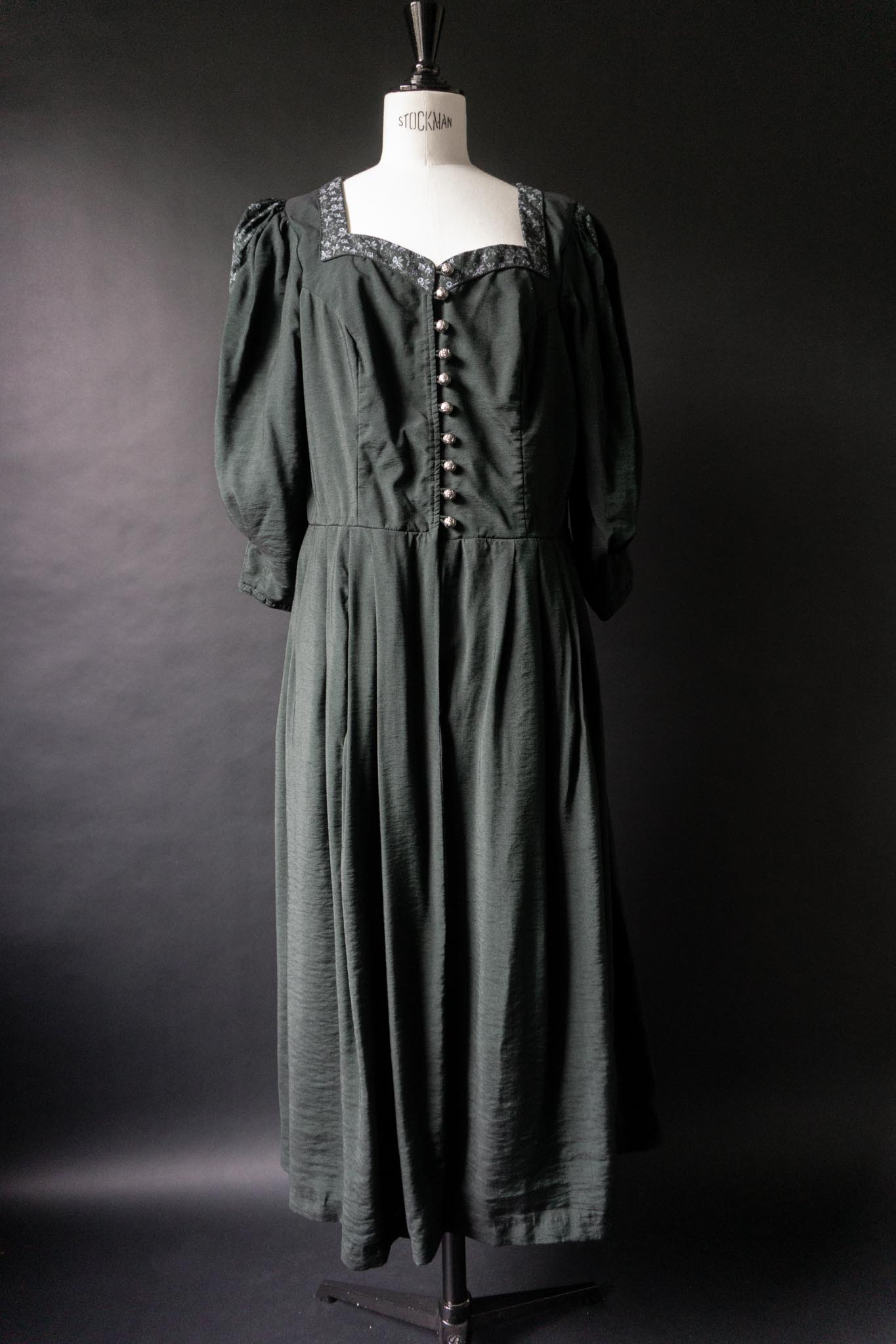 Vintage Dark Folklore Kleid, L–XL theplaincircle vintage