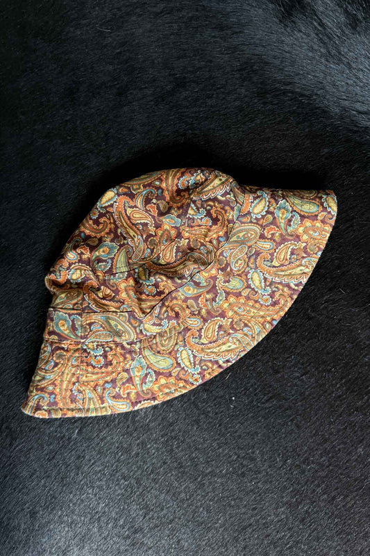 Vintage 90s Paisley Bucket Hat – Vintage Boho Festival Hat theplaincircle vintage