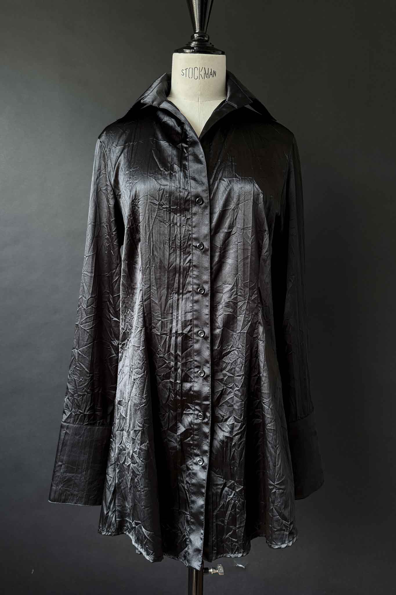 Vintage witchy Satin Bluse, S–M theplaincircle vintage