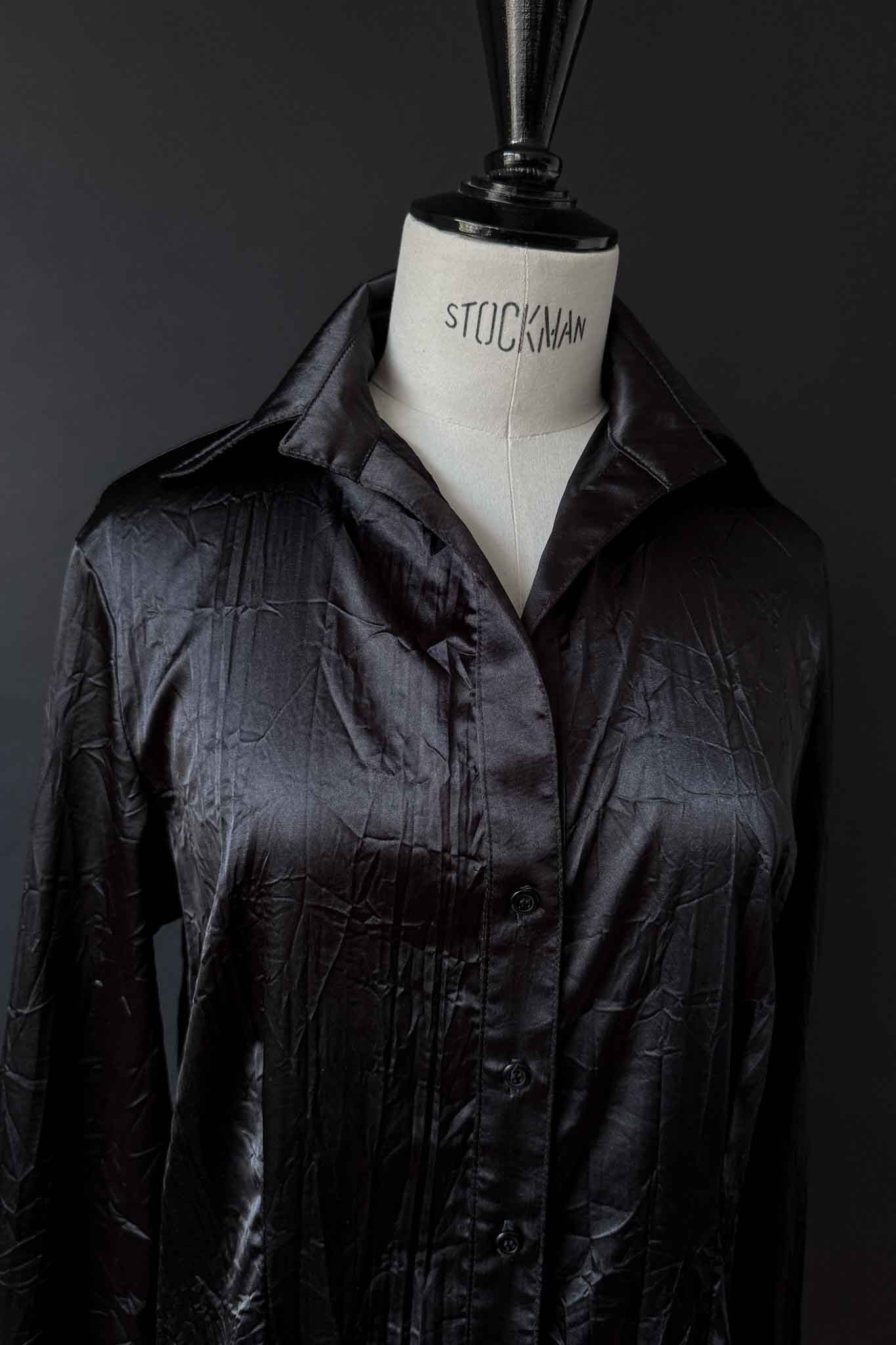 Vintage witchy Satin Bluse, S–M theplaincircle vintage