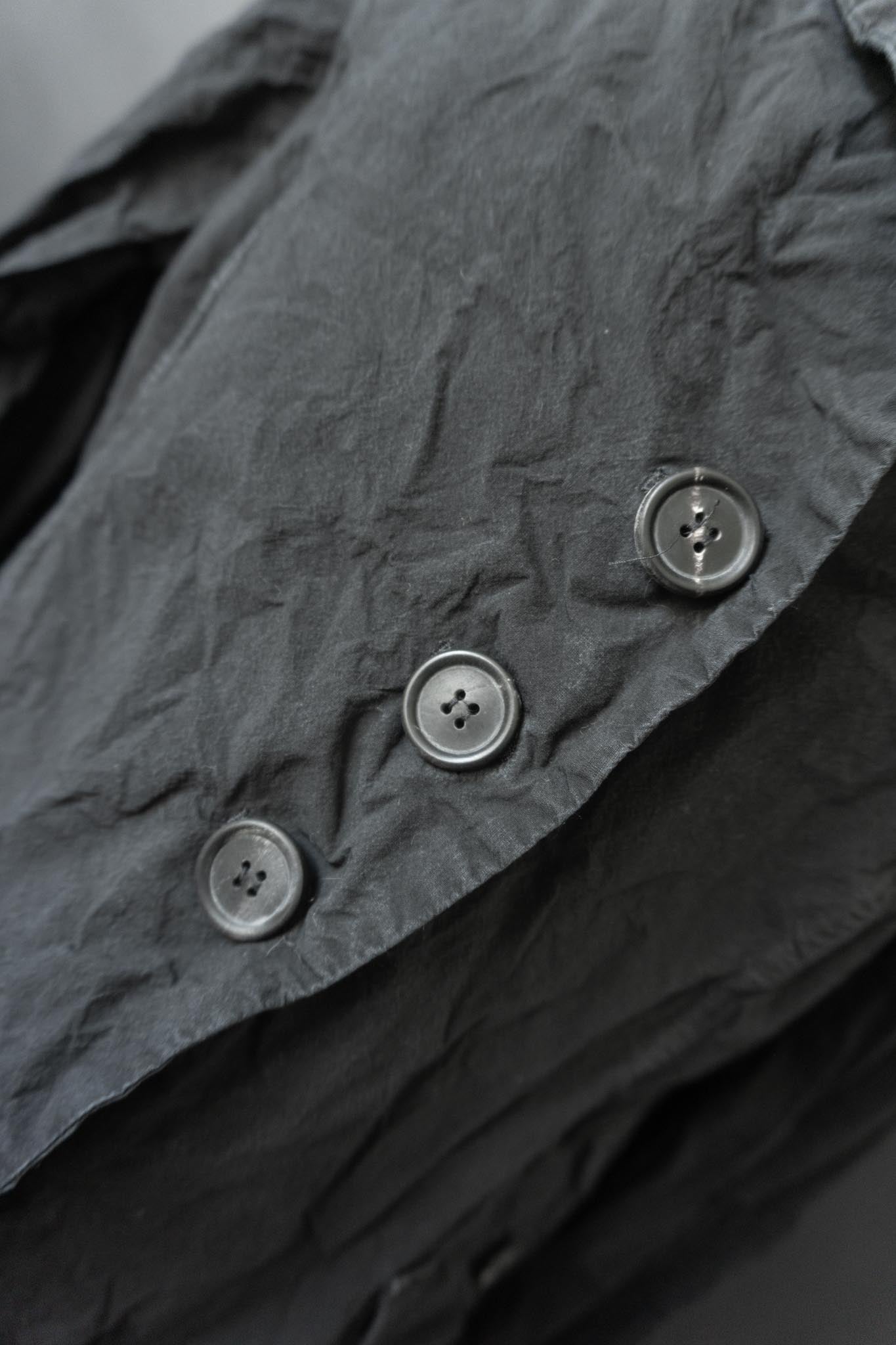 RUNDHOLZ Avantgarde Blazer in Schwarz mit Crinkle-Look, M–L theplaincircle vintage