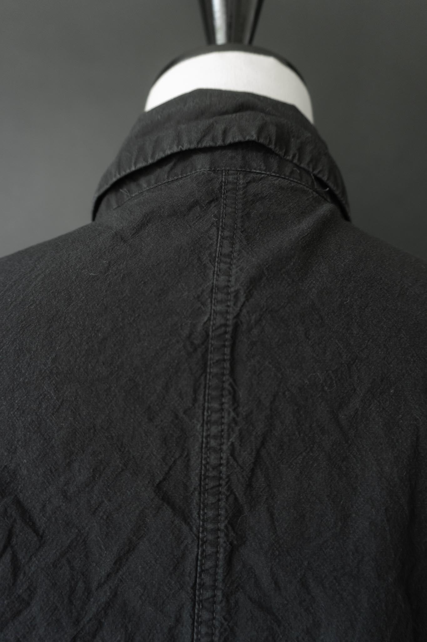 RUNDHOLZ Avantgarde Blazer in Schwarz mit Crinkle-Look, M–L theplaincircle vintage