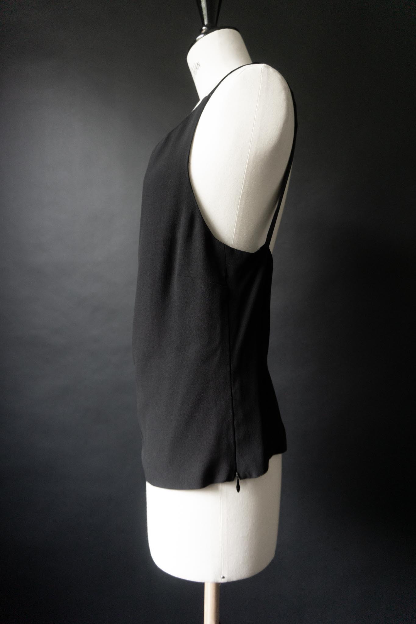 Vintage JOOP Seidentop aus den 90ern in Schwarz, S–M
