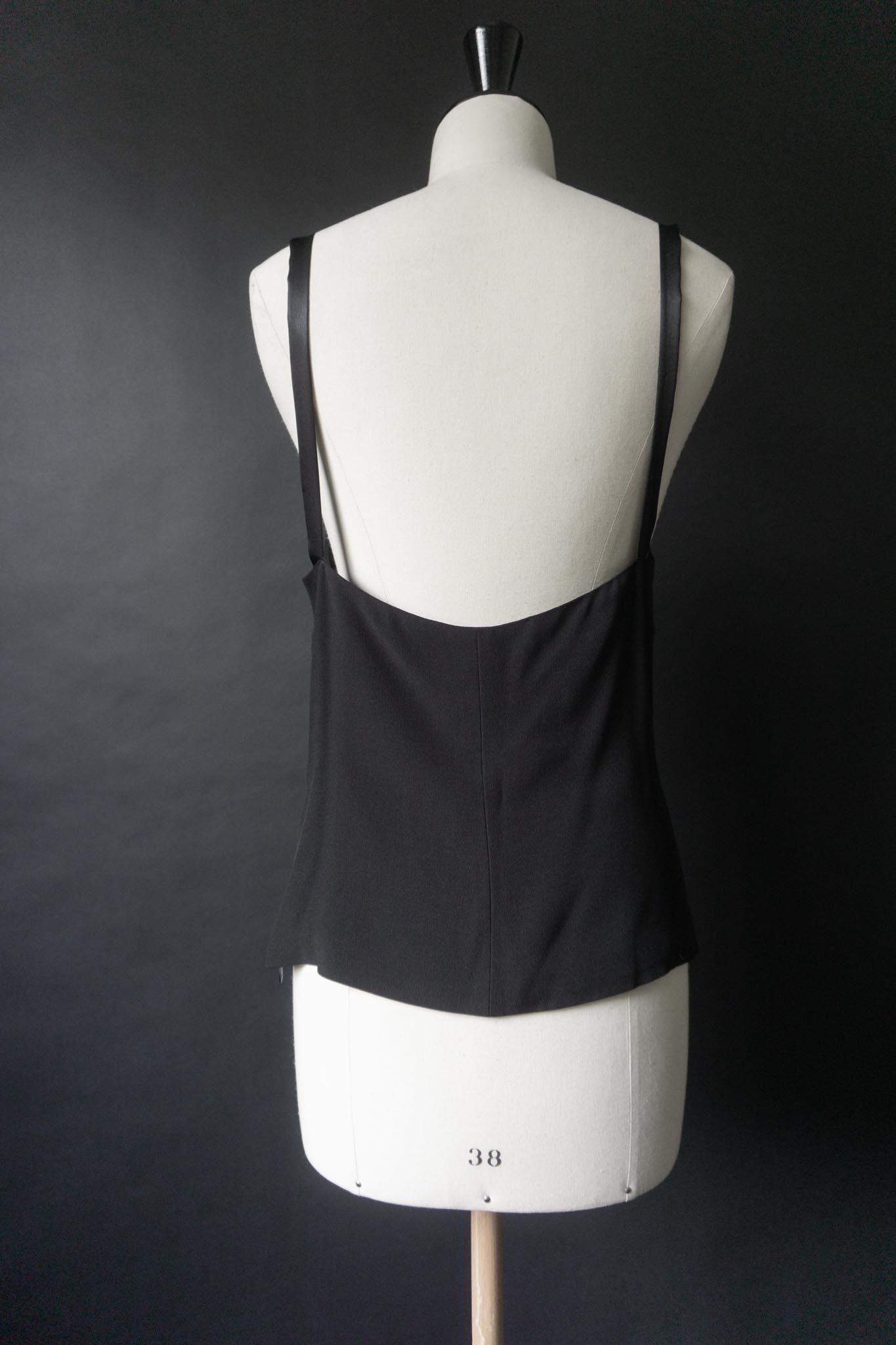 Vintage JOOP Seidentop aus den 90ern in Schwarz, S–M