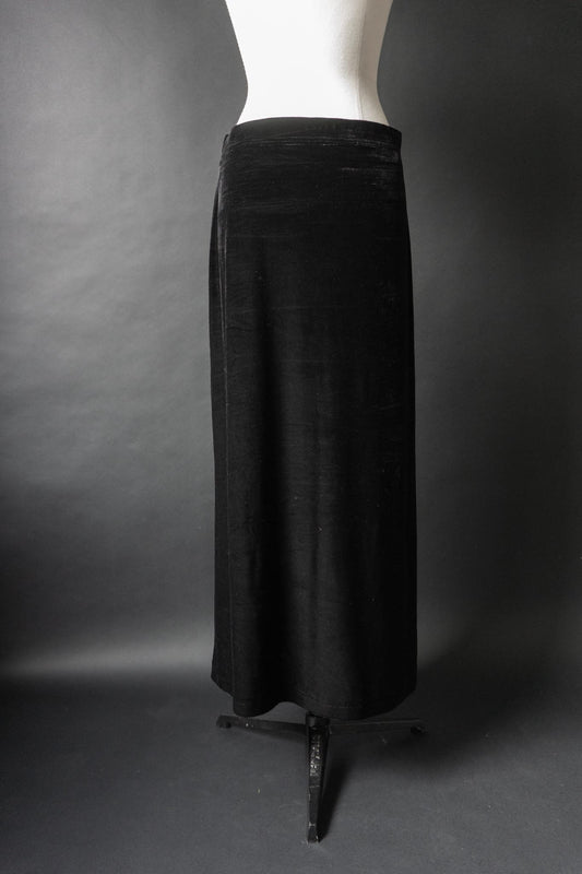Vintage 90s Samt Maxirock, Goth Klassiker, S–M theplaincircle vintage