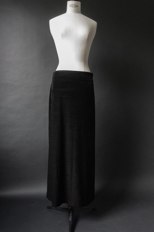 Vintage 90s Samt Maxirock, Goth Klassiker, S–M theplaincircle vintage