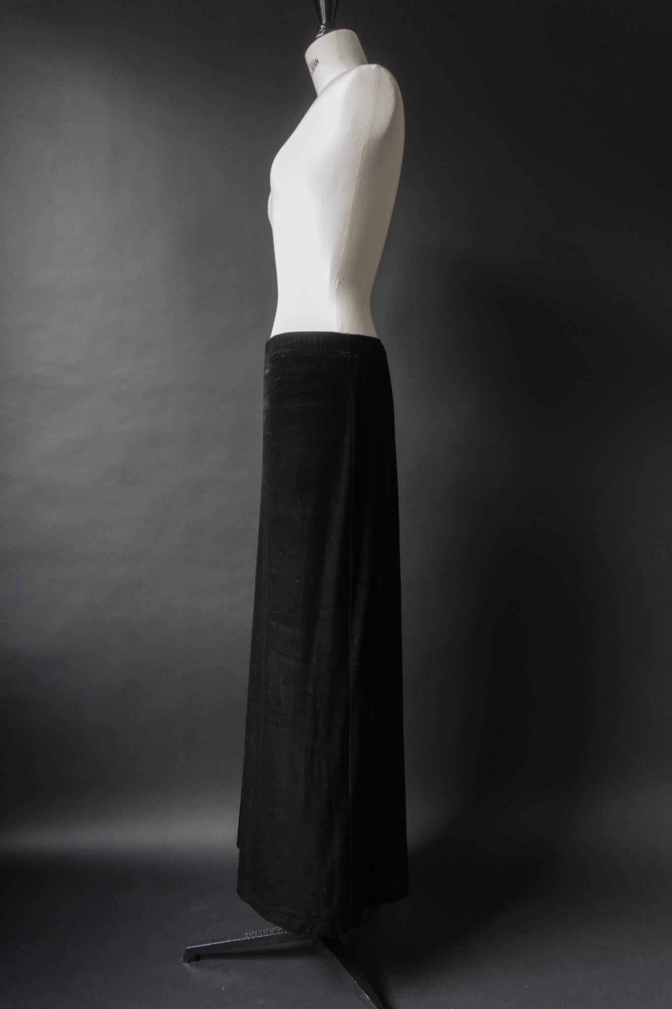 Vintage 90s Samt Maxirock, Goth Klassiker, S–M theplaincircle vintage