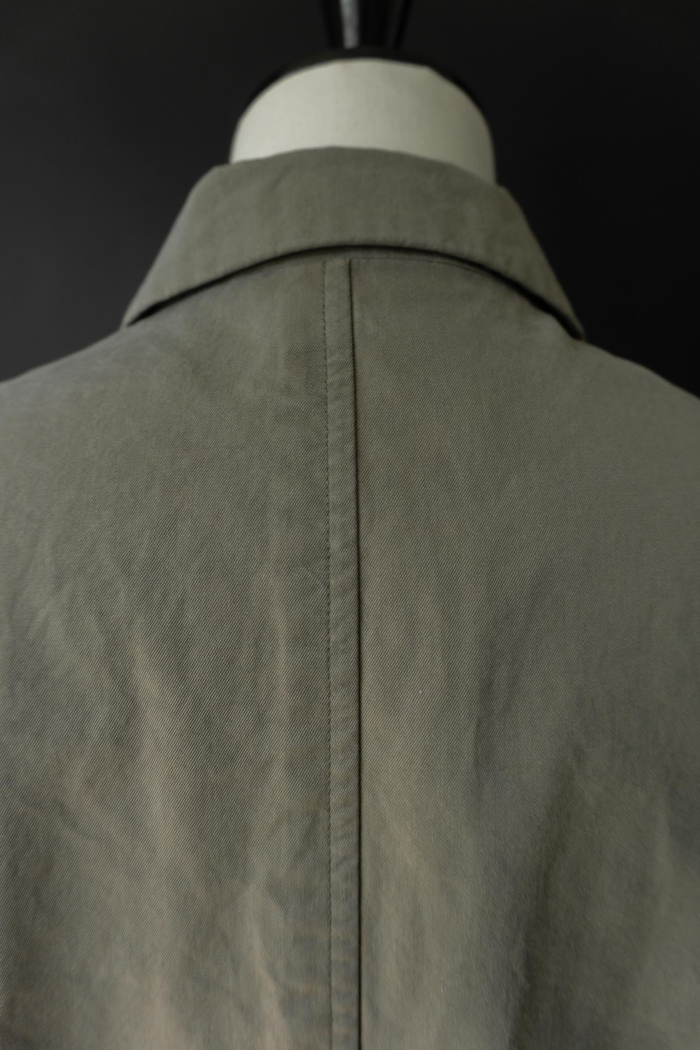 Vintage Jil Sander Minimal Cotton Jacket – 90s Designer Coat in Sage Grey, S–M theplaincircle vintage