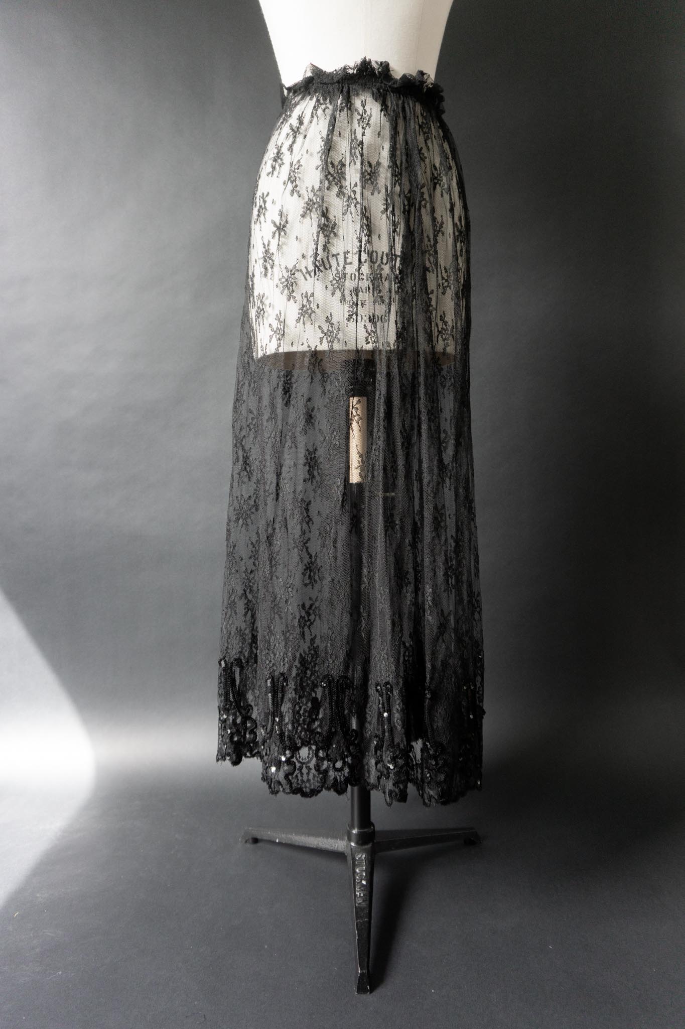 Vintage 50s Midirock Spitze, XL–XXL theplaincircle vintage