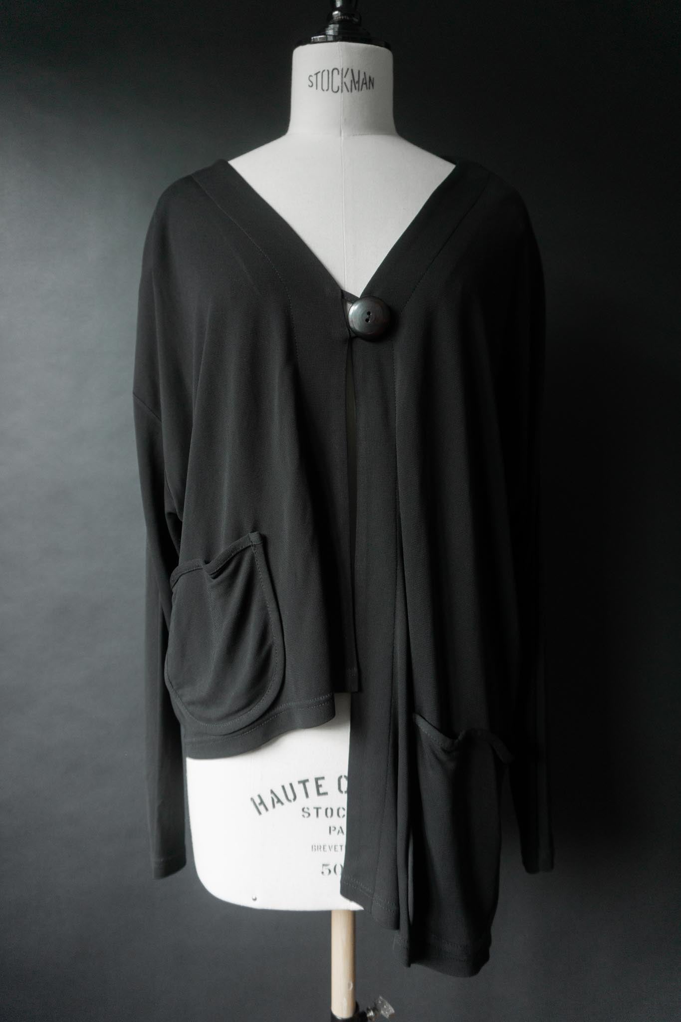 Vintage avantgarde Jacke mit fließender Silhouette, M–L theplaincircle vintage