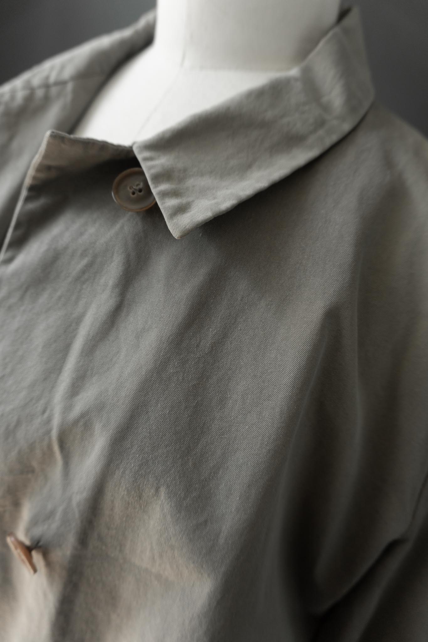 Vintage Jil Sander Minimal Cotton Jacket – 90s Designer Coat in Sage Grey, S–M theplaincircle vintage