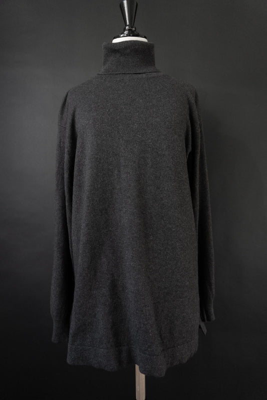 Vintage Premium basic Rollkragen, Kaschmir-Seide, oversized