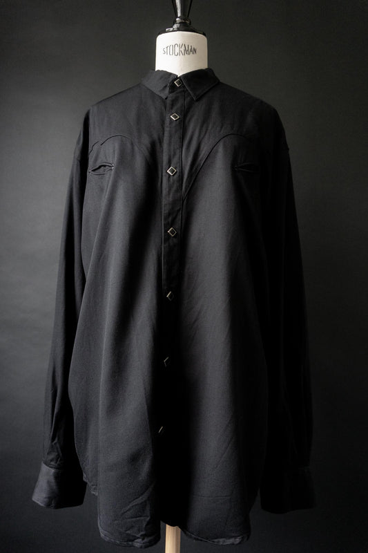 Vintage Gothic Westernhemd Monochom, Unisex XL
