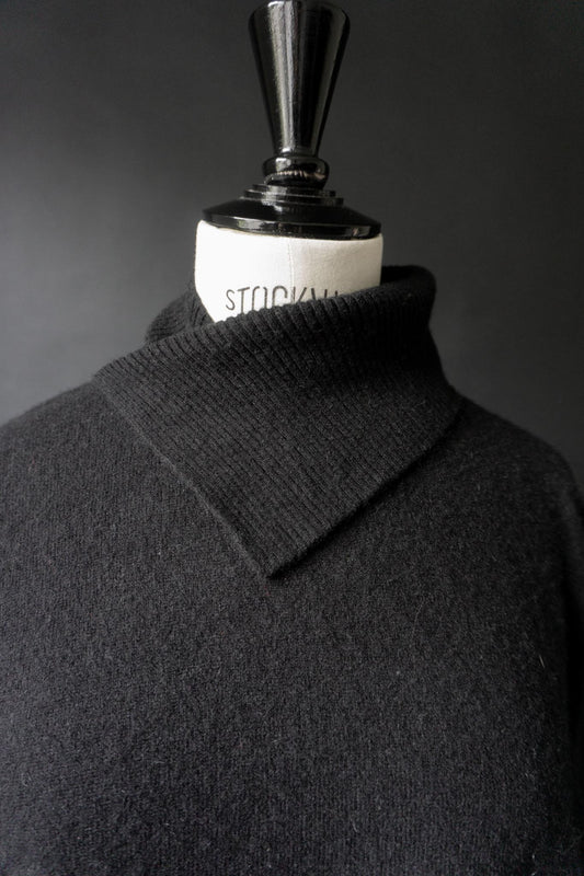 Vintage Marc Aurel Kaschmirpullover, asymmetrischer Rollkragen, 38