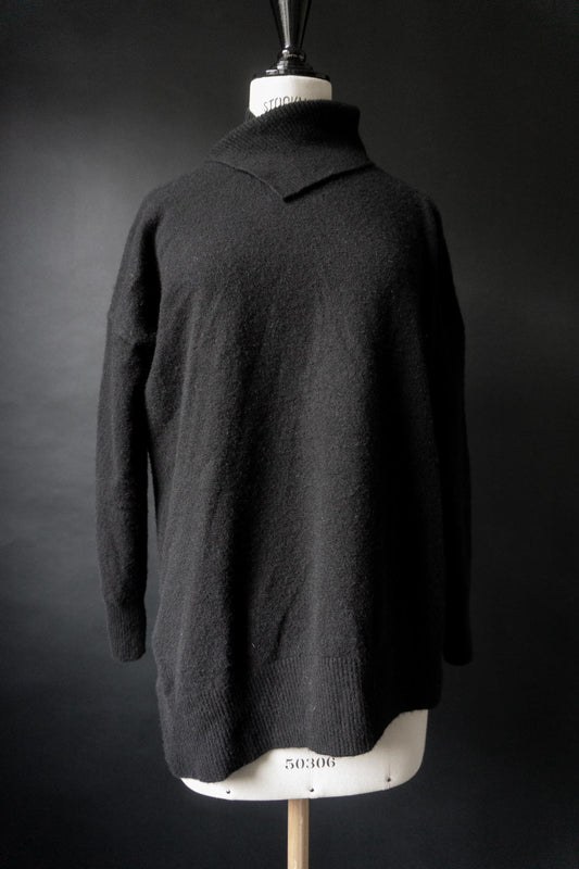 Vintage Marc Aurel Kaschmirpullover, asymmetrischer Rollkragen, 38