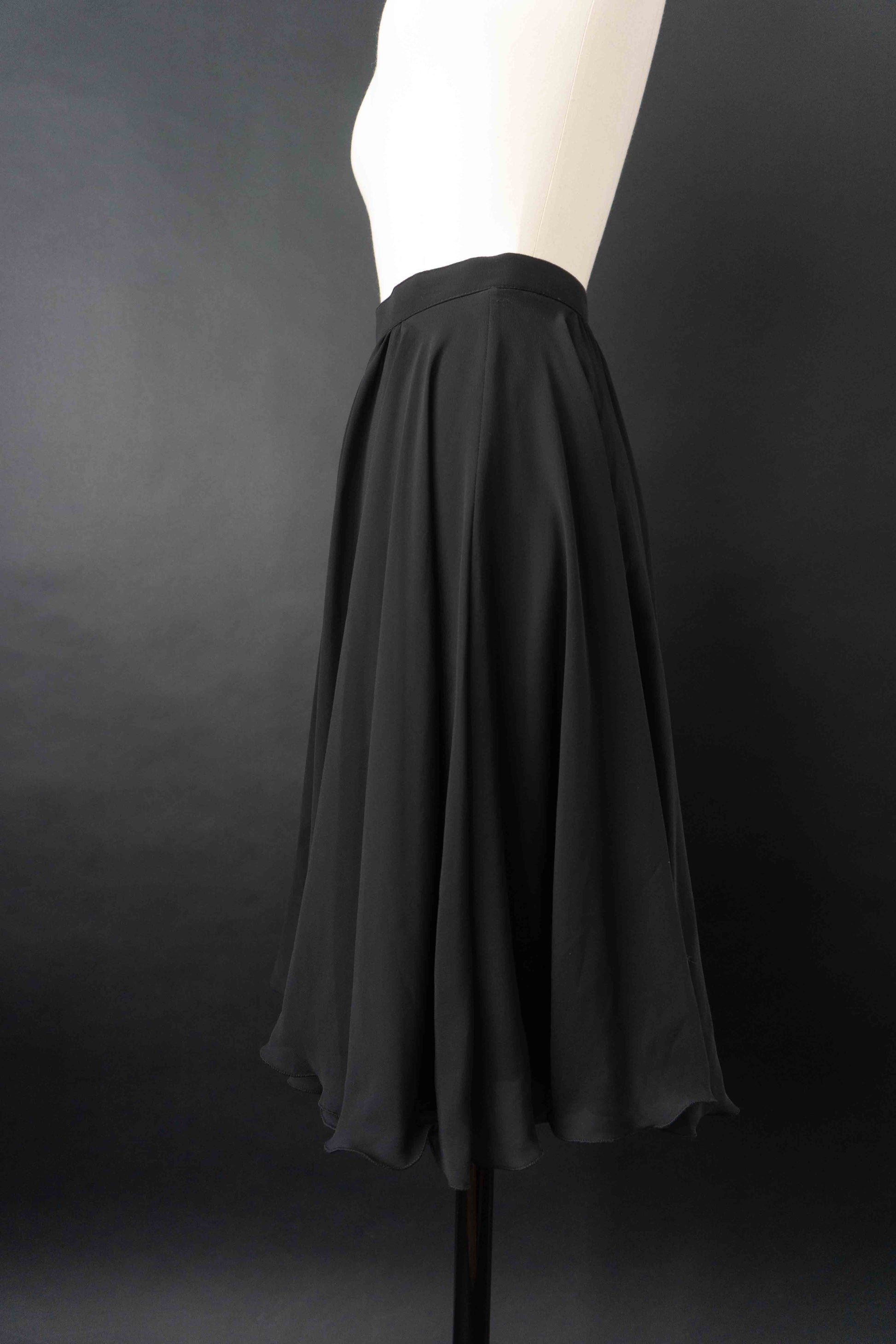 Vintage witchy Tellerrock, Schwarz, S–M theplaincircle vintage