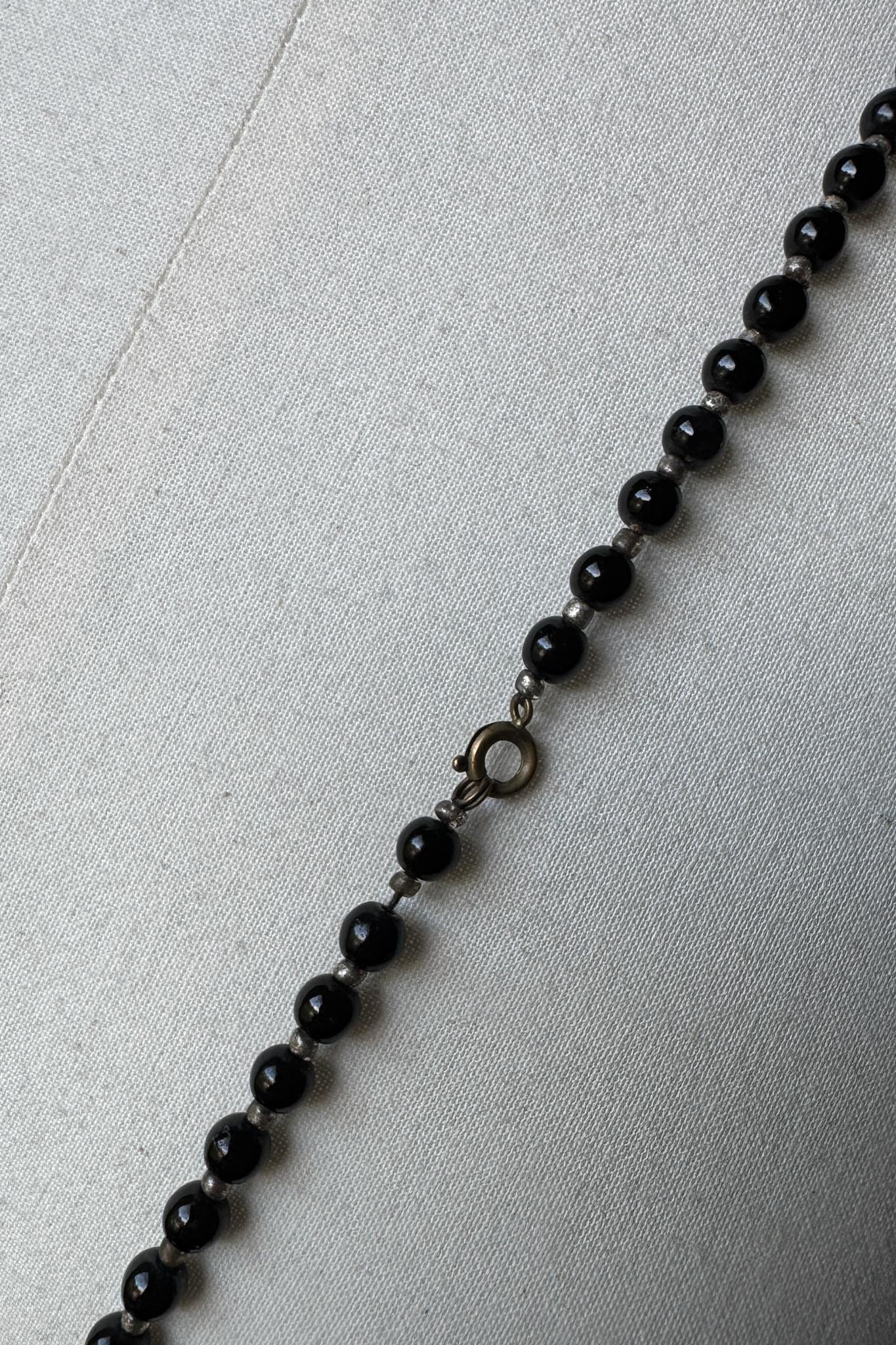 Vintage Onyx Perlenkette theplaincircle vintage