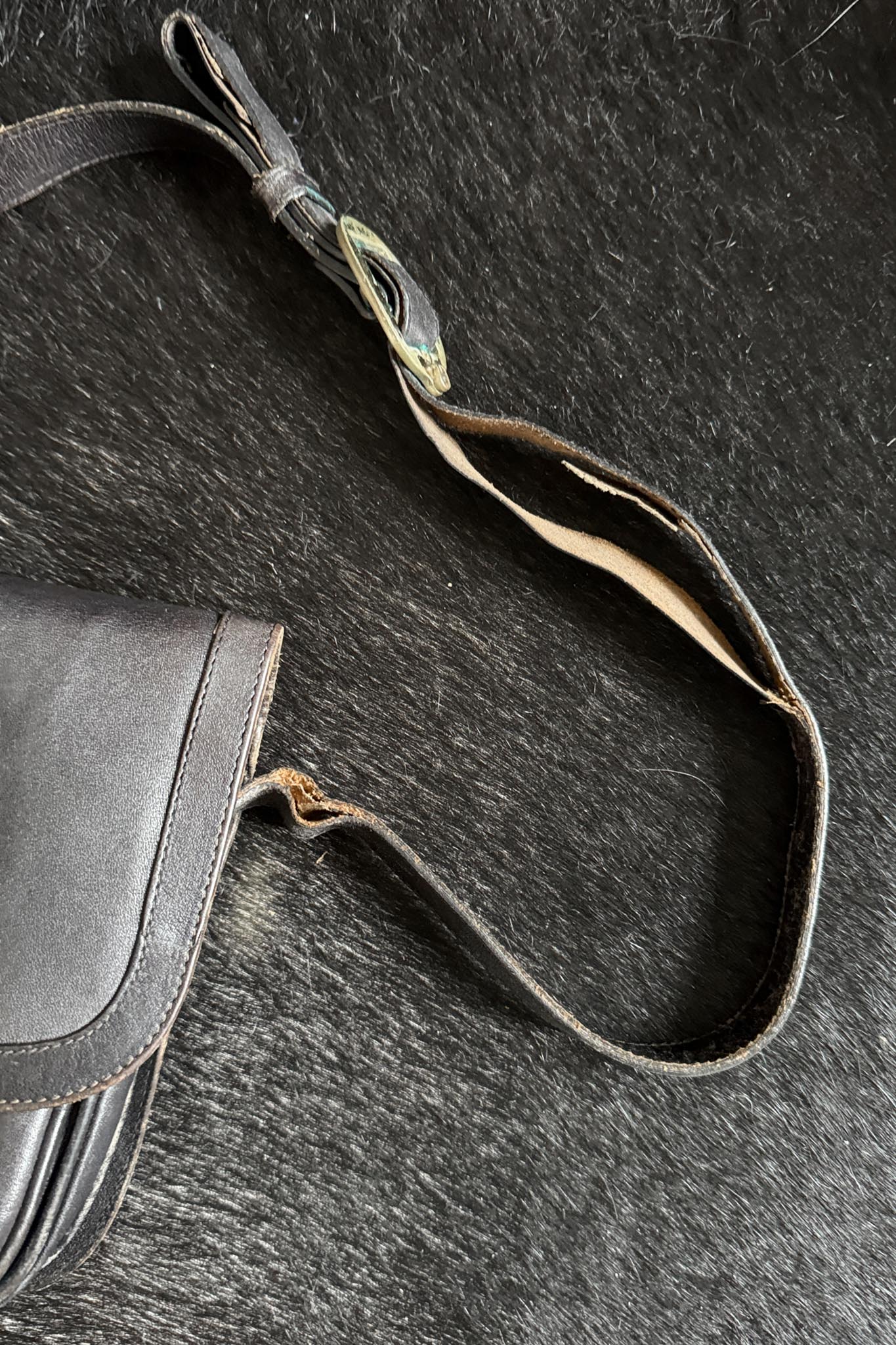 Vintage Aigner Ledertasche Schwarz – Zeitloser Klassiker mit Patina theplaincircle vintage