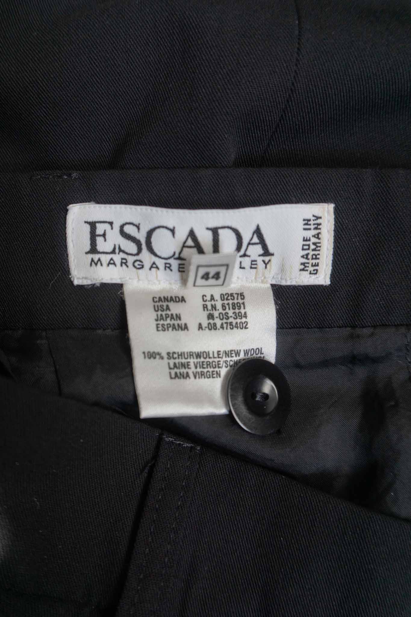Escada Vintage Wollrock in Schwarz