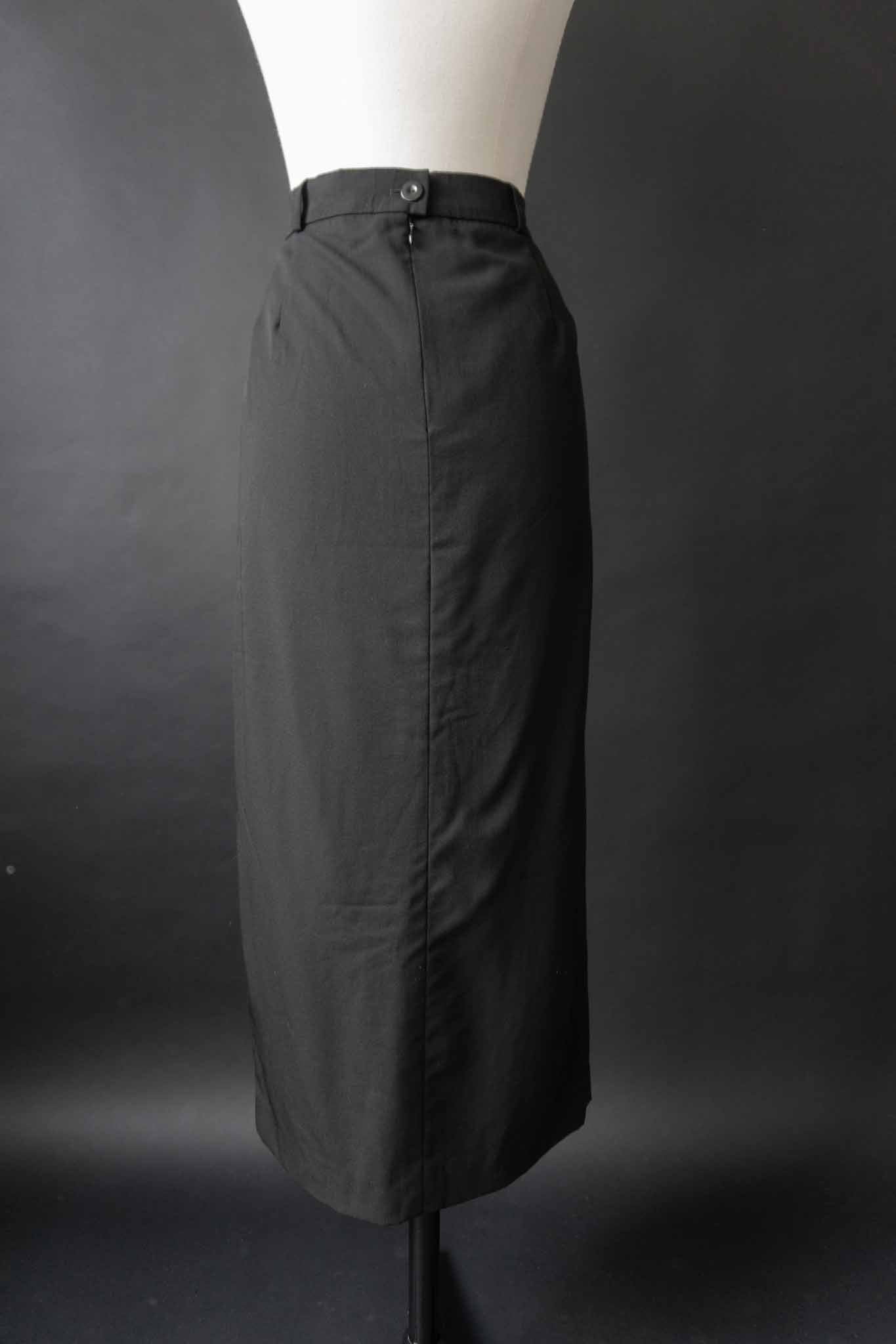 Escada Vintage Wollrock in Schwarz