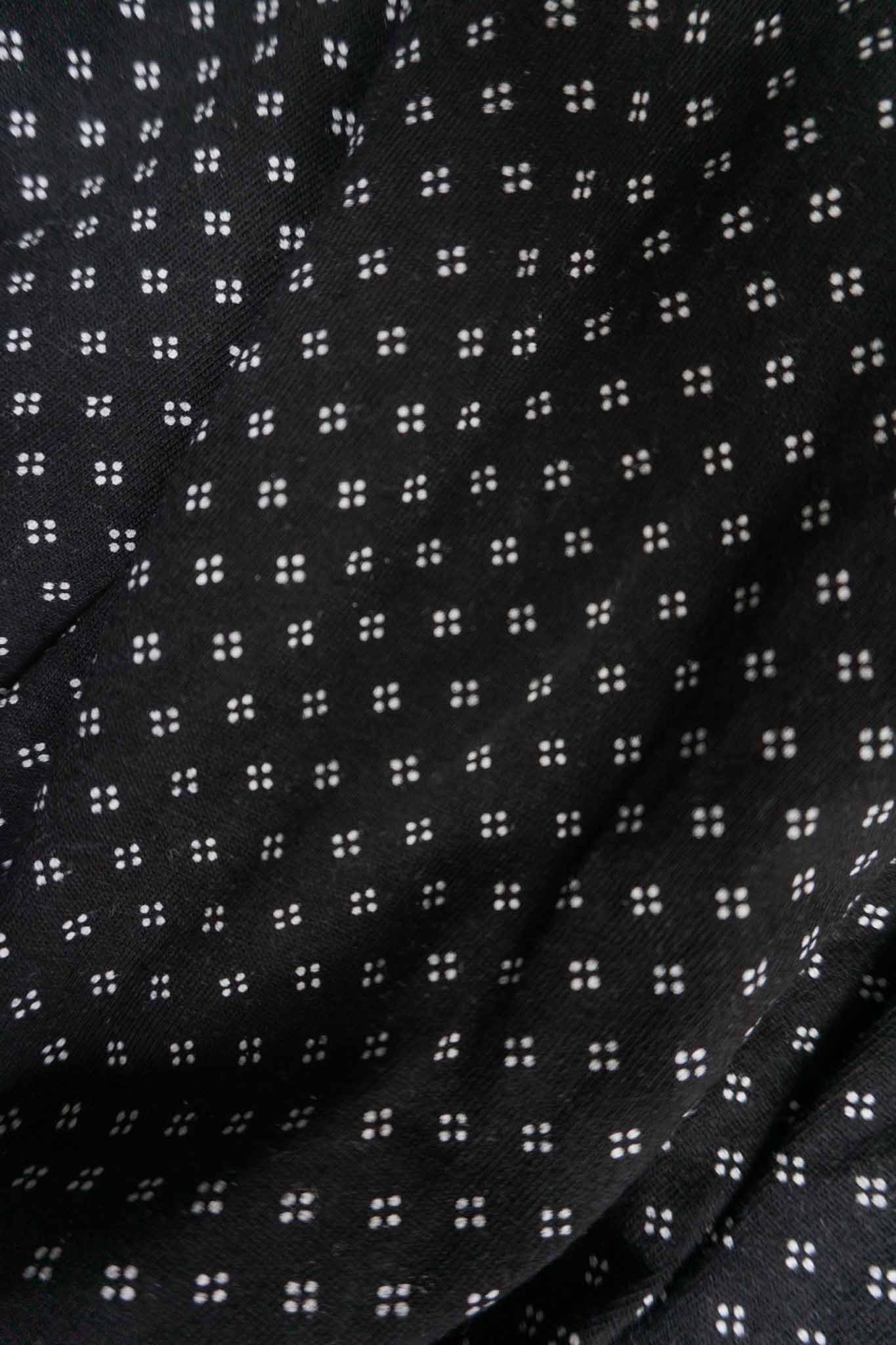 Vintage René Derhy Rock schwarz mit weißem Muster 