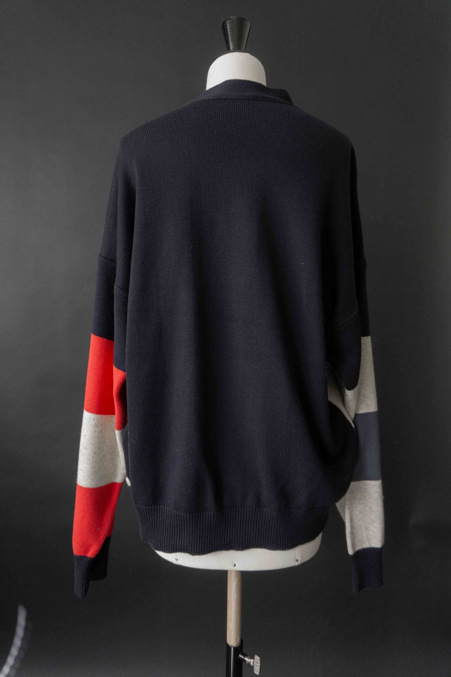 Vintage Carlo Colucci Strickjacke mit Sternmuster und Logo-Patch