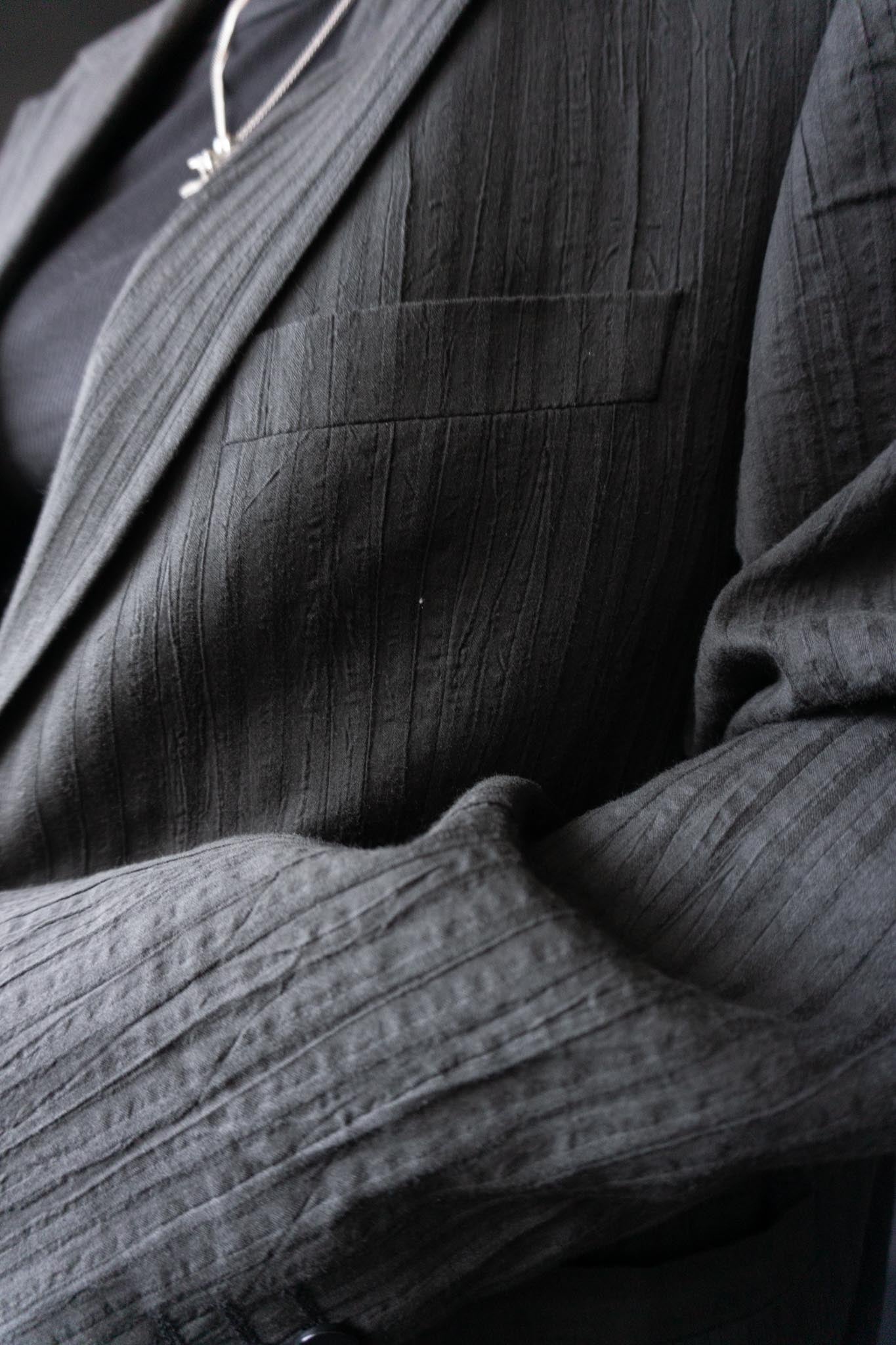 Doris Hartwich Blazer 90s Oversized Anthrazit Baumwolle