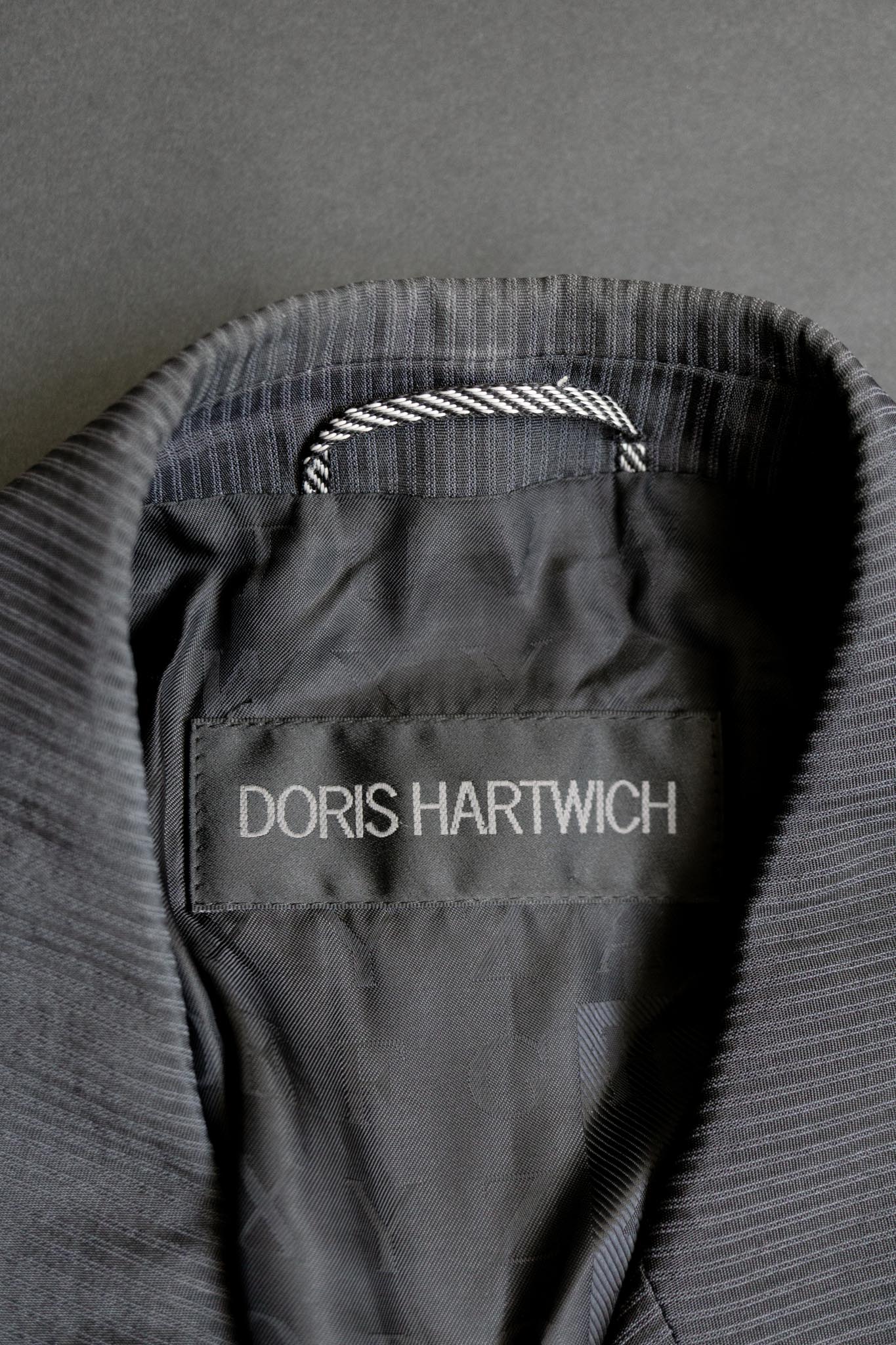 Doris Hartwich Blazer Vintage 90s Schwarz Baumwolle Oversized