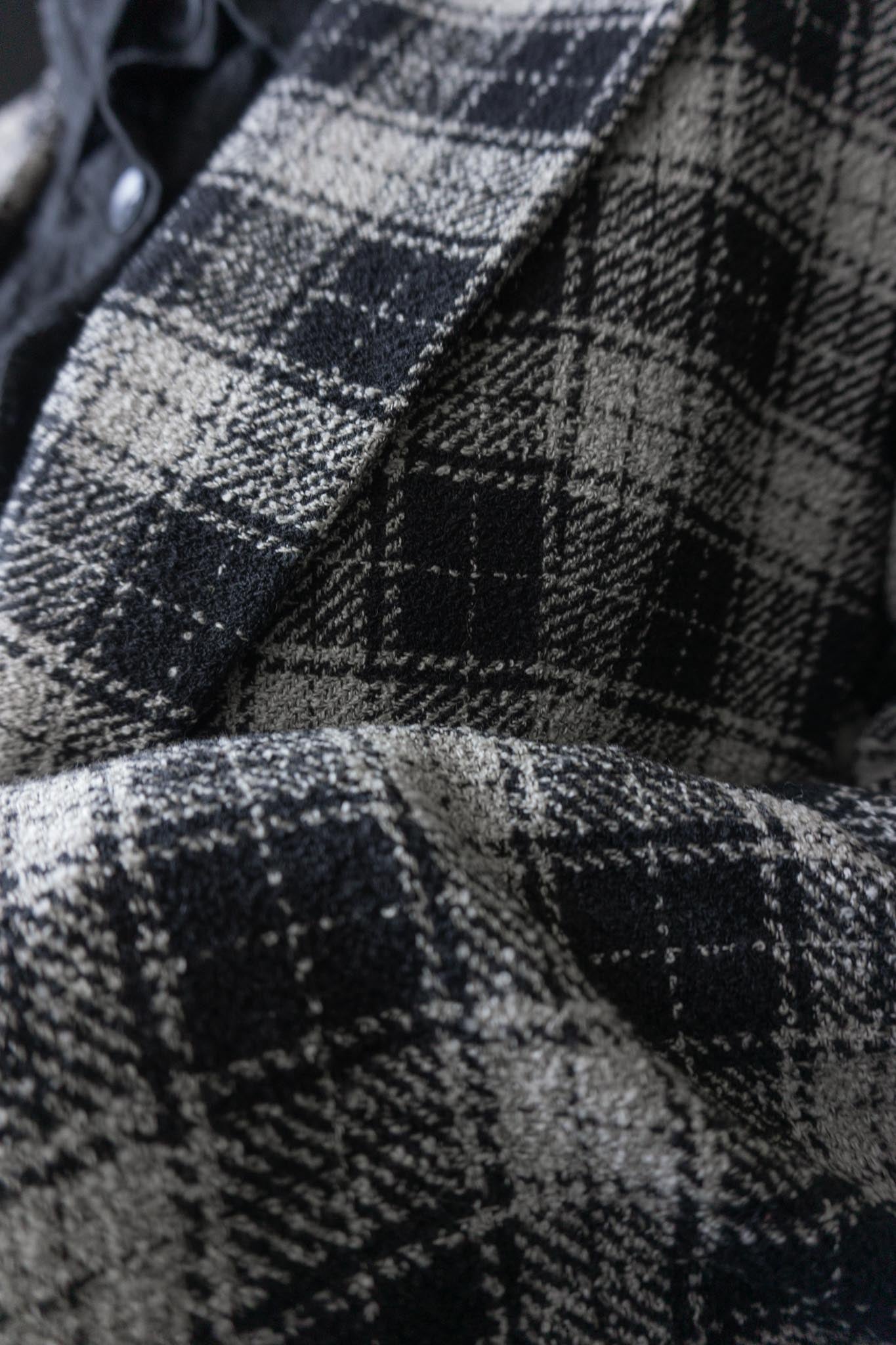 Vintage Les Copains Blazer 80s kariert Schwarz Weiß Wolle Made in Italy