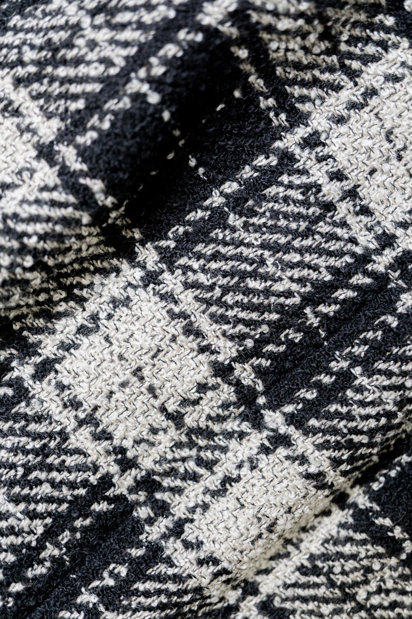 Vintage Les Copains Blazer 80s kariert Schwarz Weiß Wolle Made in Italy